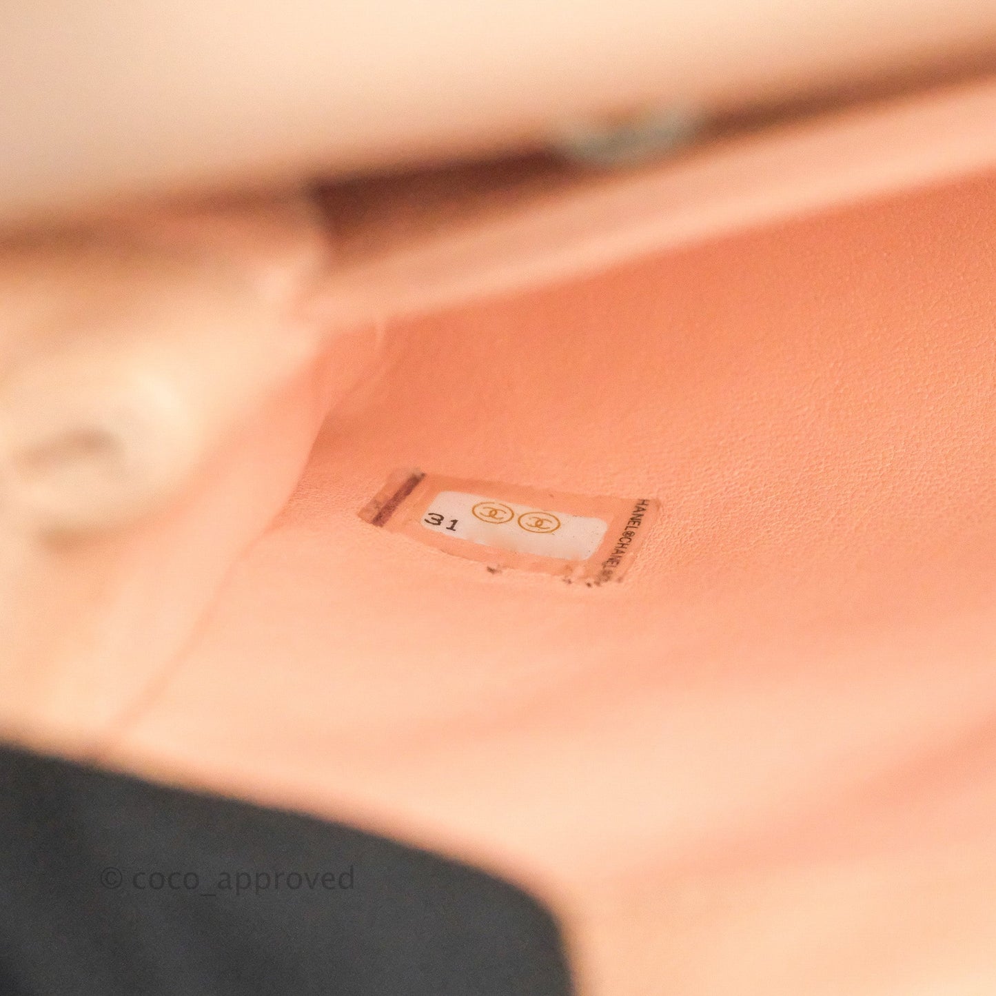 Chanel Mini Coco Handle Quilted Light Pink Caviar Gold Hardware