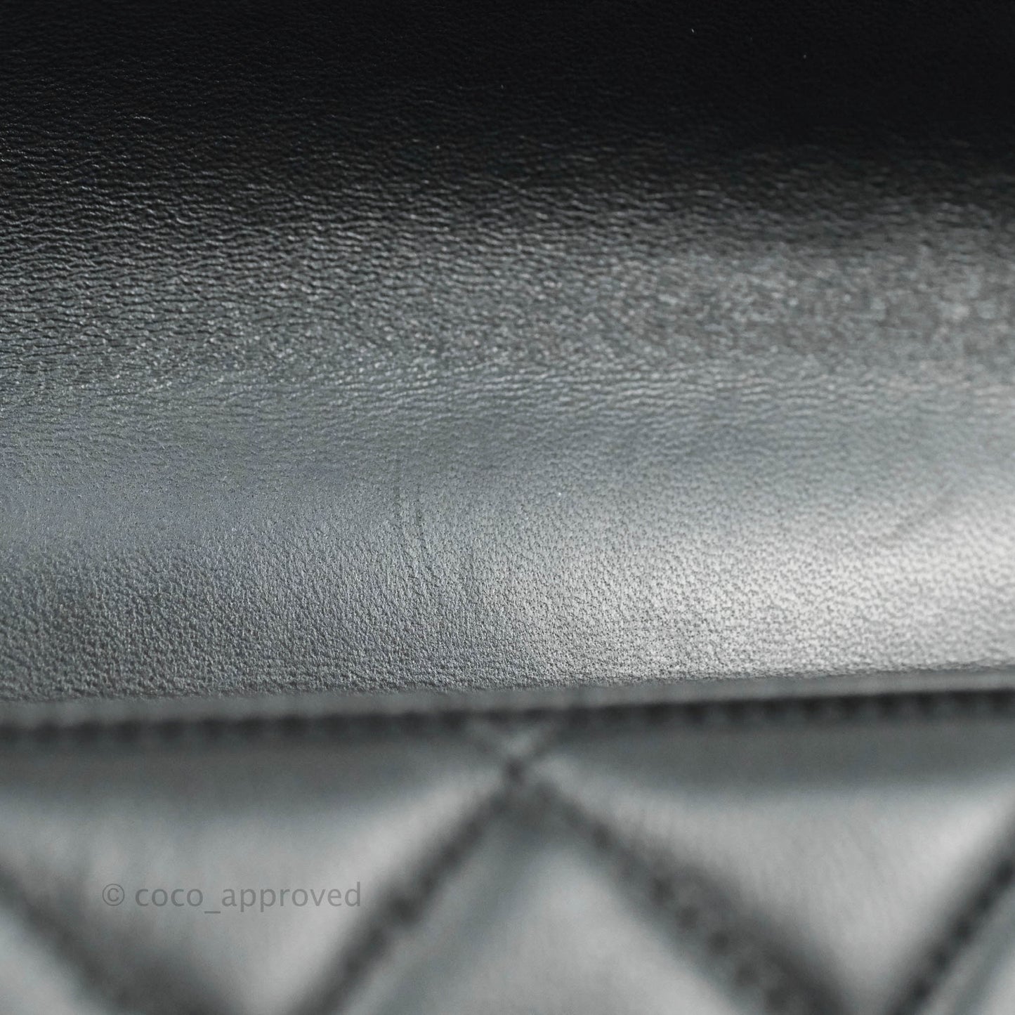 Chanel Quilted Large Resin Bi-Color Chain Flap Bag Black Lambskin Gold Hardware