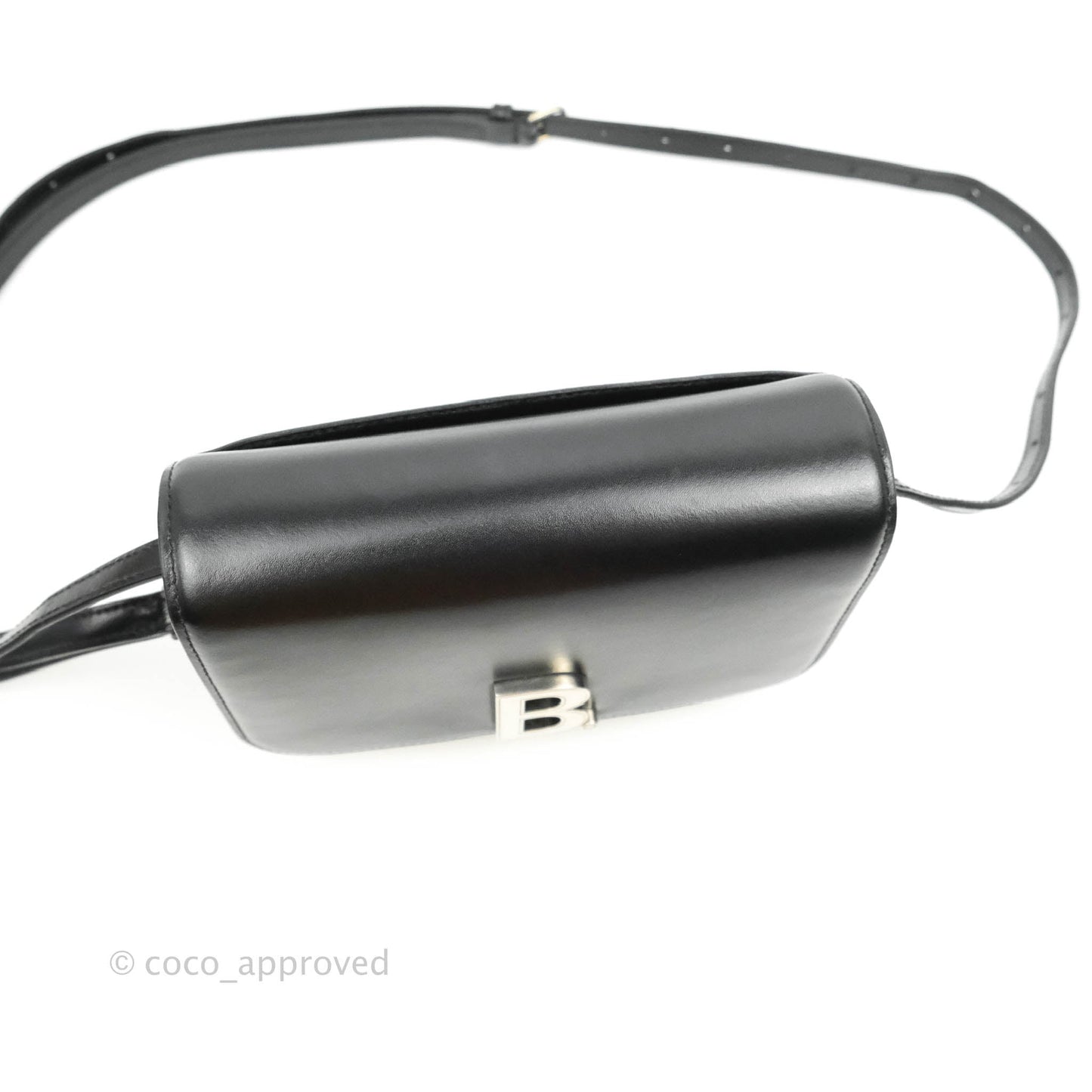 Balenciaga Small B Bag Black Box Calfskin Silver Hardware