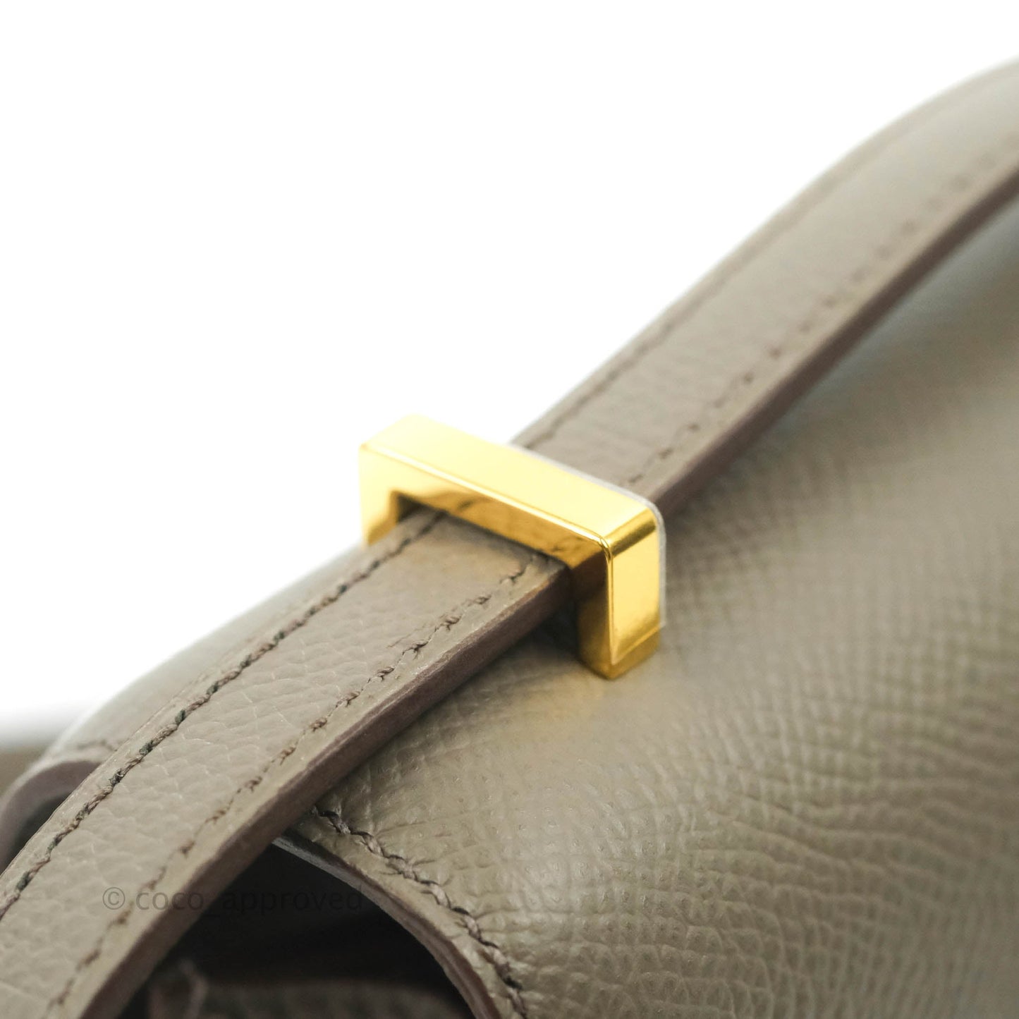 Hermès Constance Mini 18cm Etaine Epsom Gold Hardware