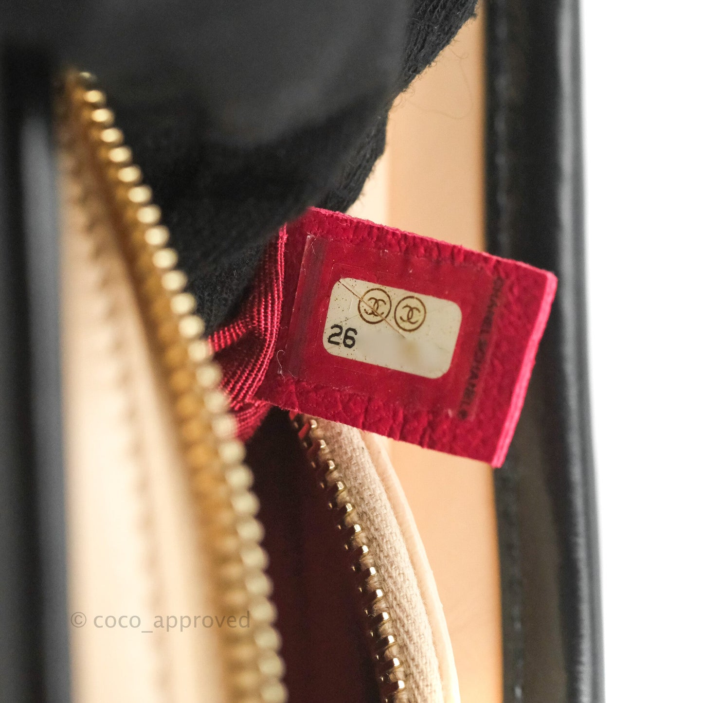 Chanel Quilted Small Gabrielle Hobo Black Beige Aged Calfskin