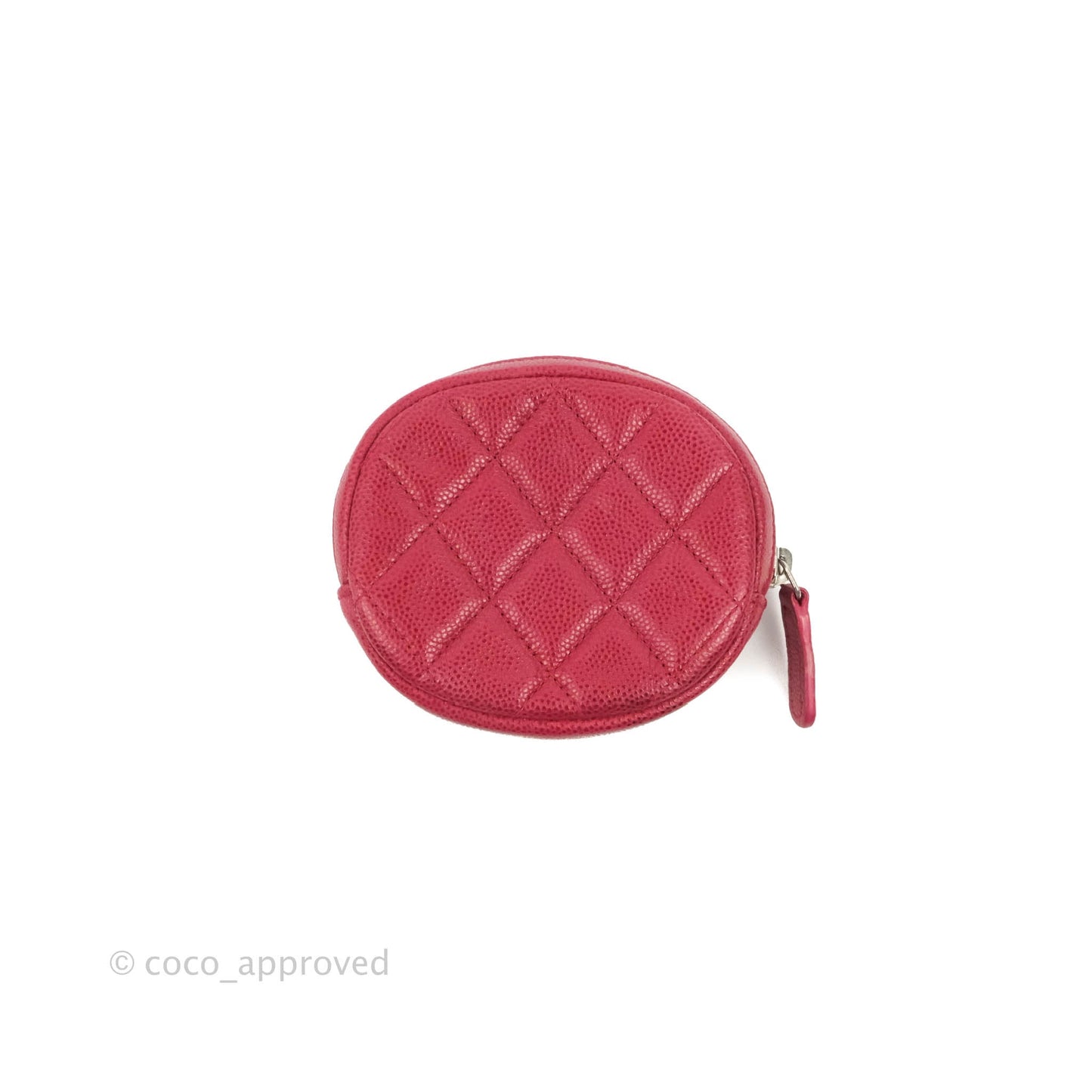 Chanel Red Round Coin Purse
