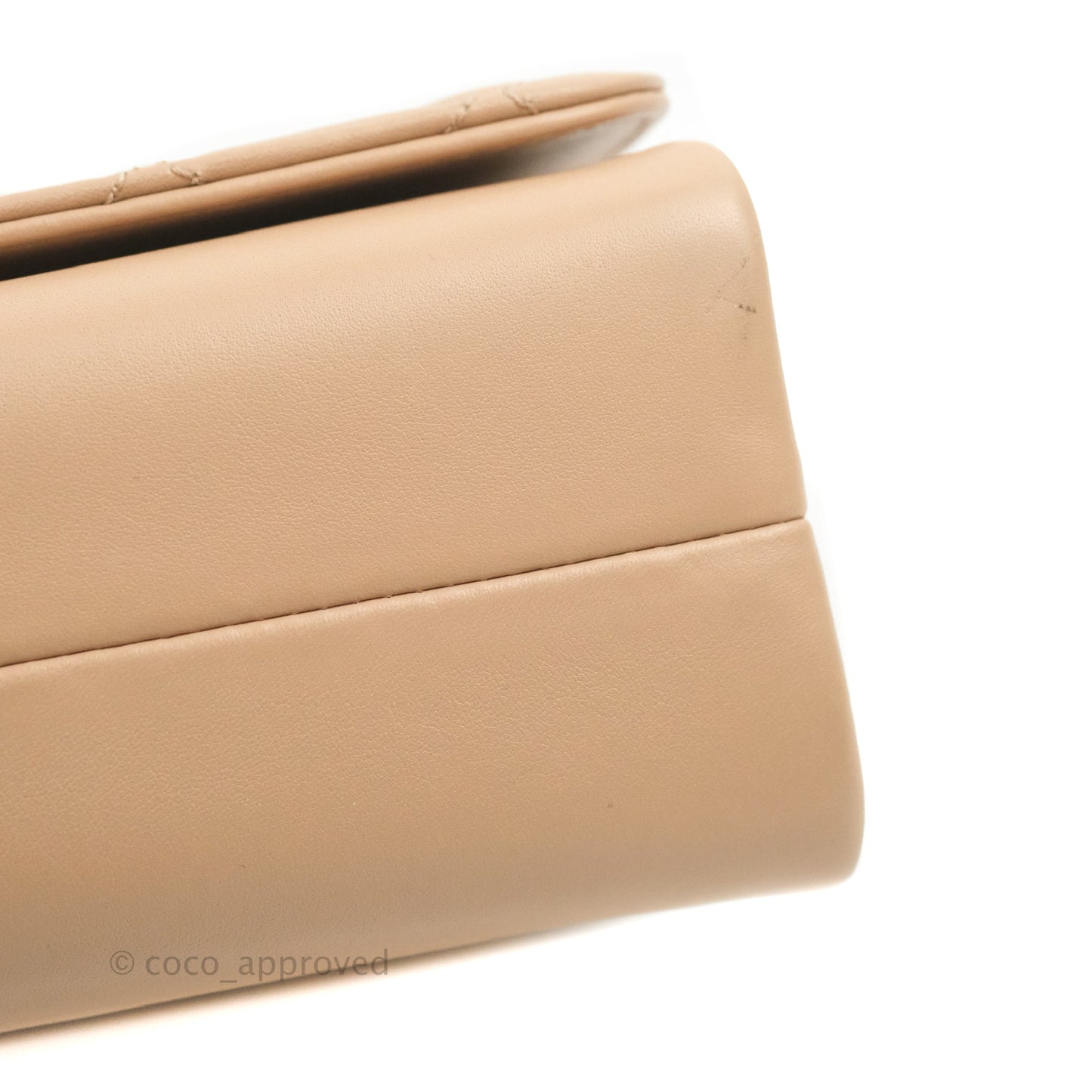 Chanel Pearl Chain Bag Pink Calfskin Aged Gold Hardware