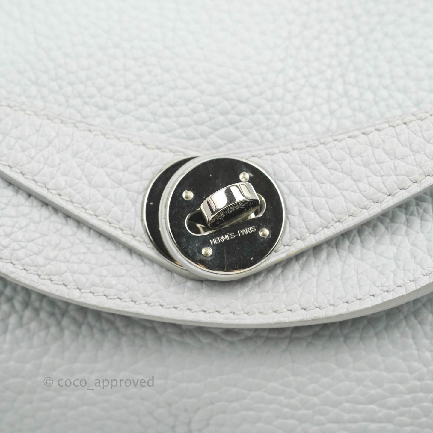 Hermès Lindy 26 Blue Glacier 8U Taurillon Clemence Palladium Hardware