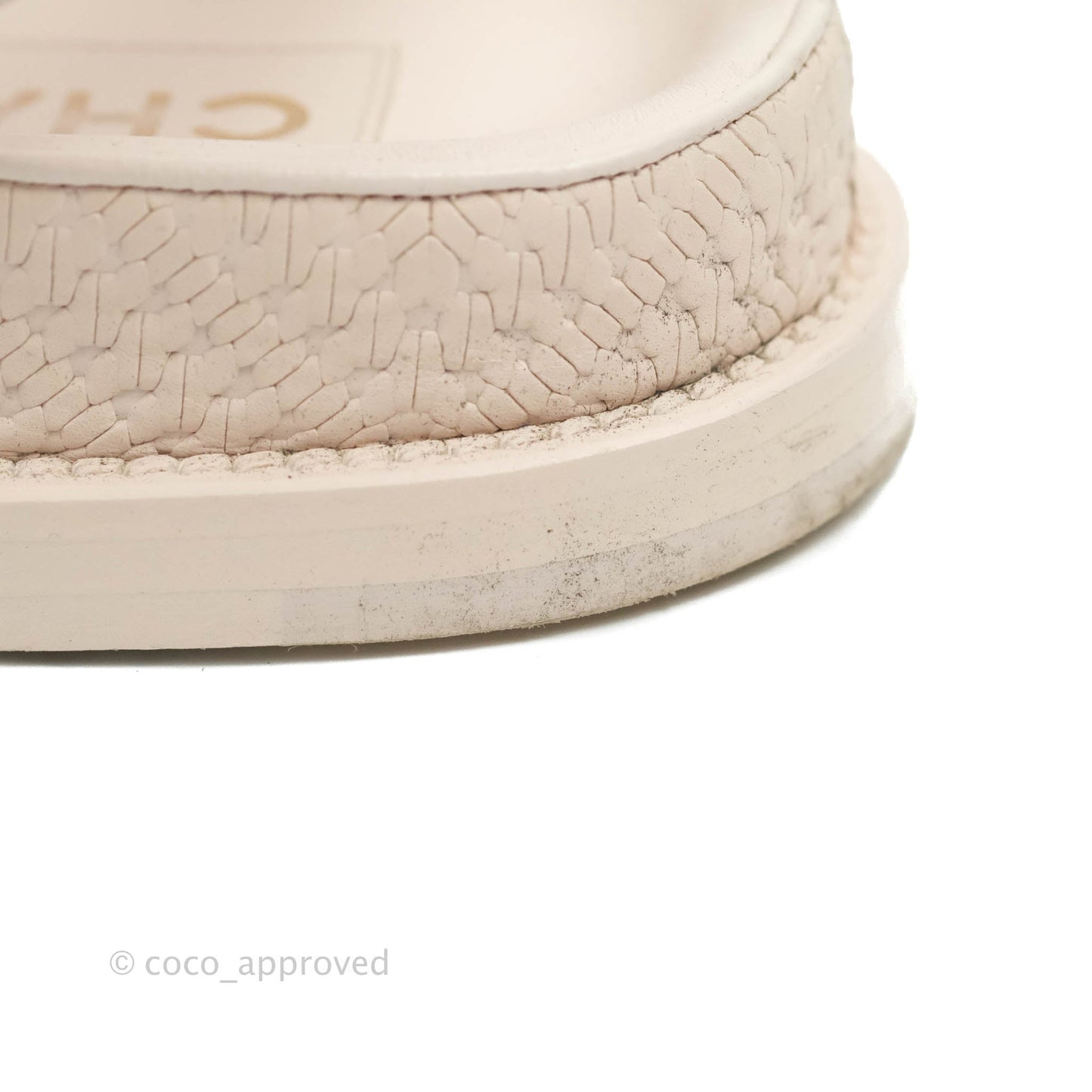Chanel Dad Sandals Medallion Light Pink Size 37