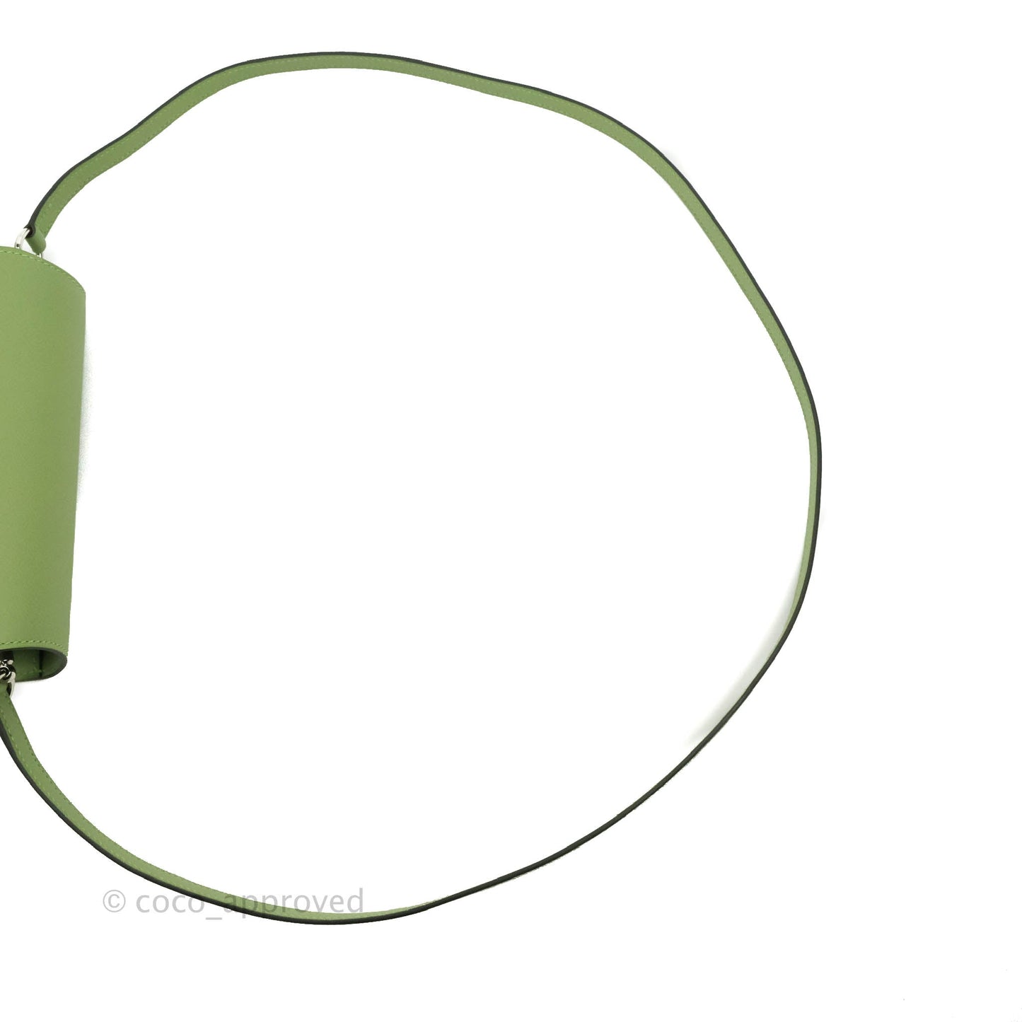 Hermès Roulis Mini 18 Evercolor Vert Criquet Palladium Hardware
