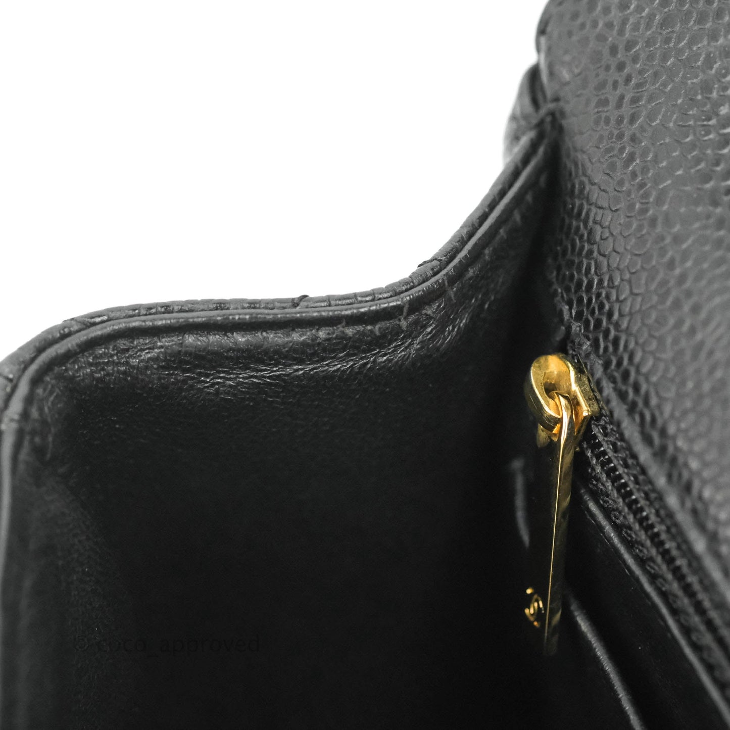 Chanel Jumbo Single Flap Black Caviar Gold Hardware