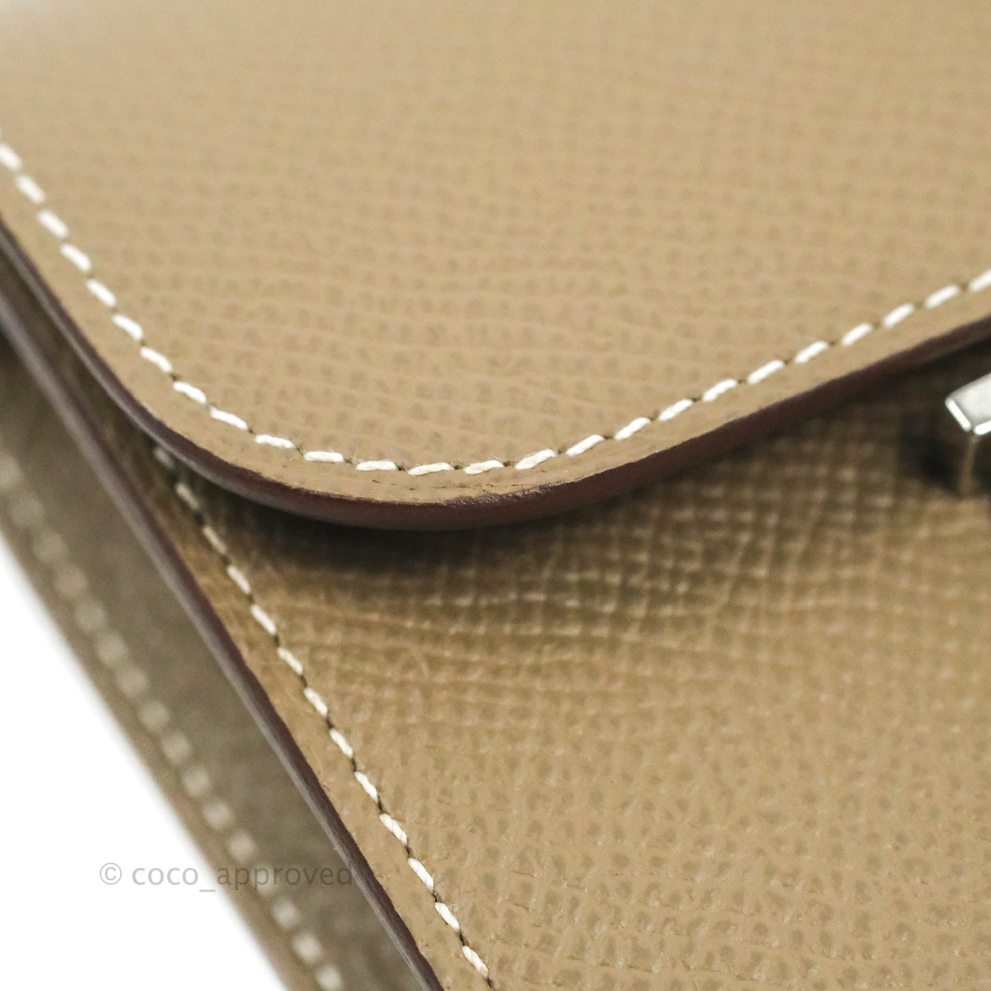 Hermès Constance Slim Wallet Etoupe Epsom Palladium Hardware