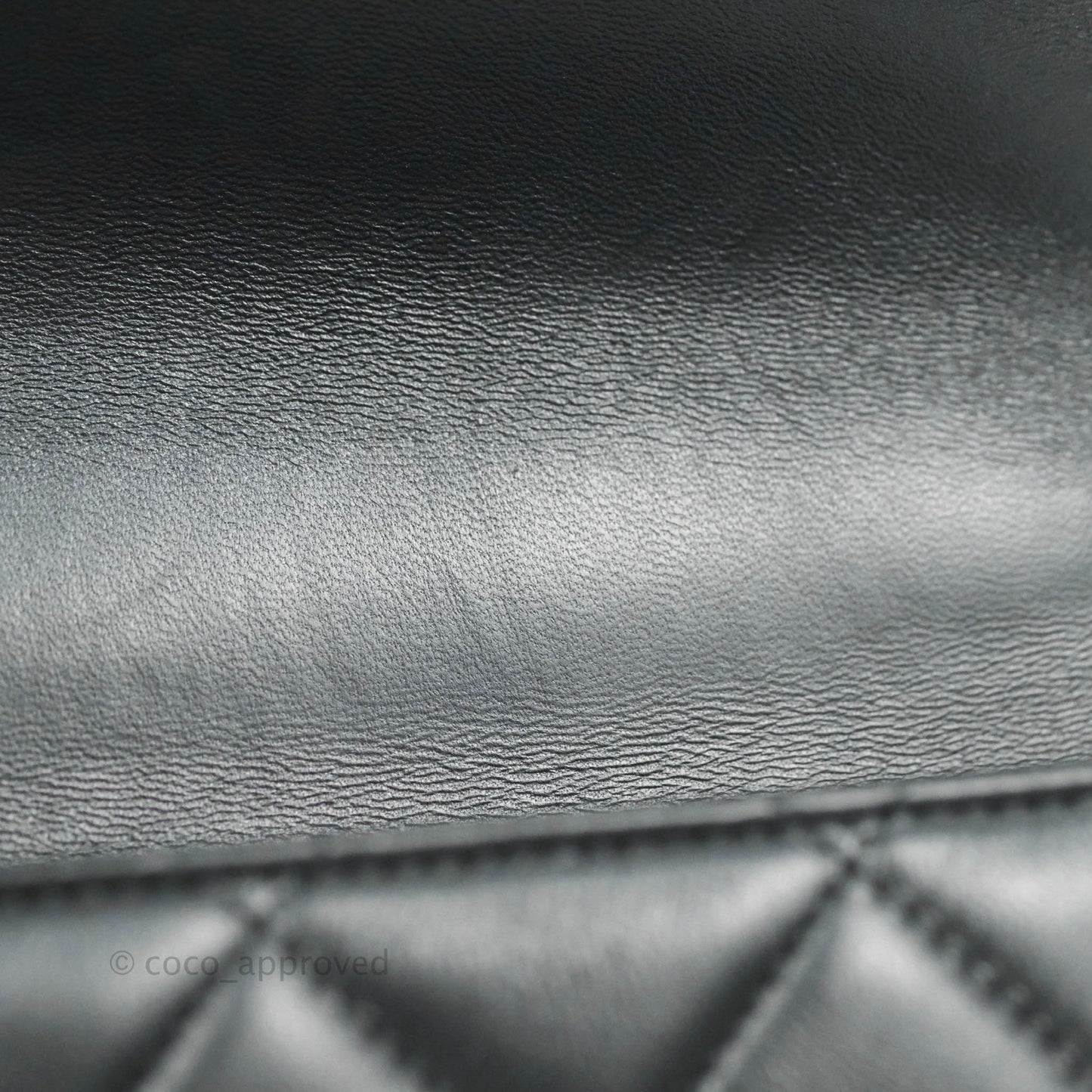 Chanel Quilted Large Resin Bi-Color Chain Flap Bag Black Lambskin Gold Hardware