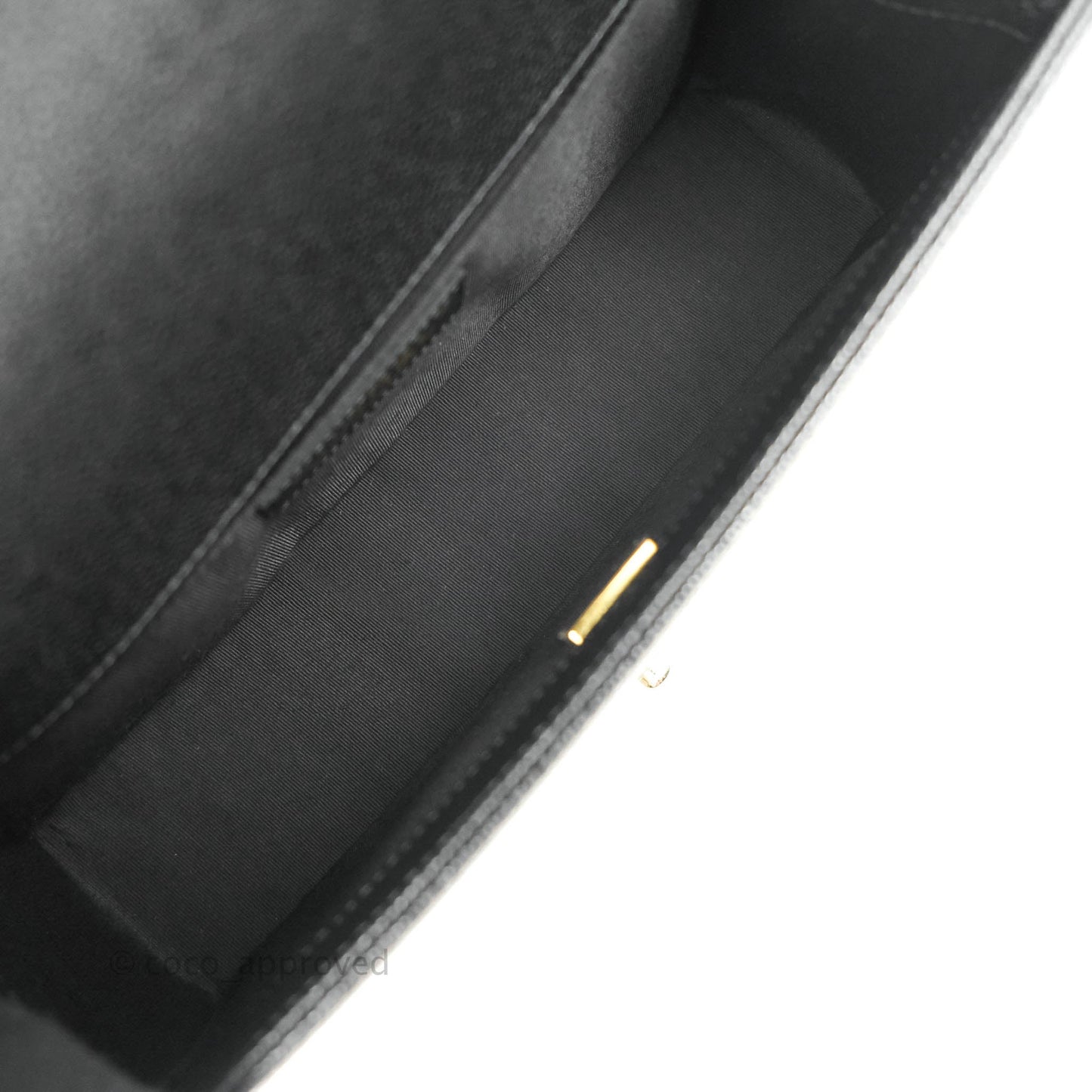 Chanel Boy Chevron Medium Black Caviar Gold Hardware