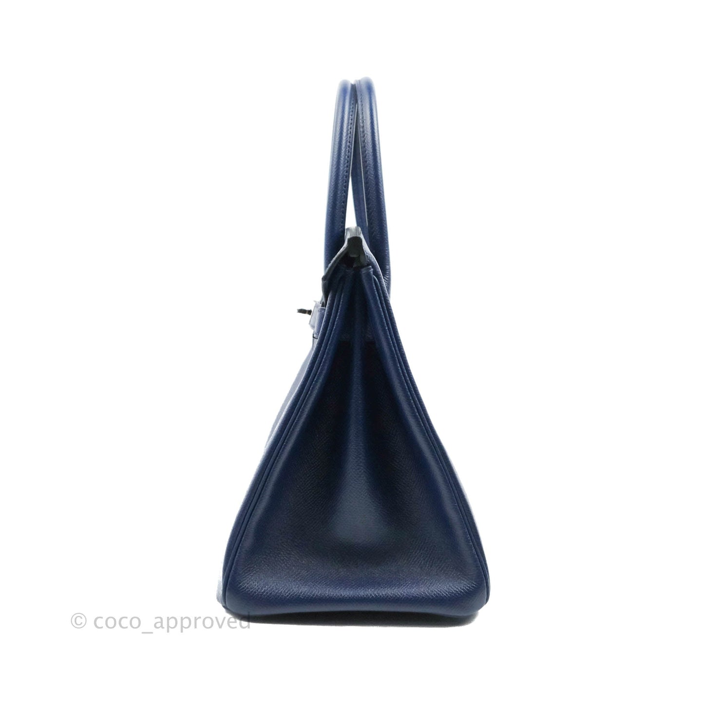 Hermès Birkin 30 Blue Sapphire Epsom Palladium Hardware