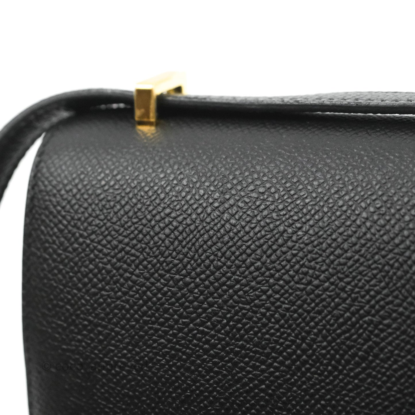 Hermès Constance Mini 18cm Black Epsom Gold Hardware