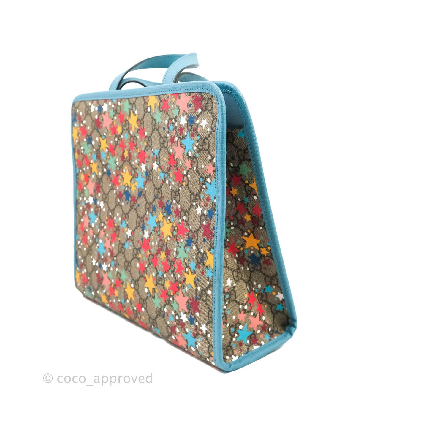 Gucci Kids Tote Bag GG Star Printed Blue