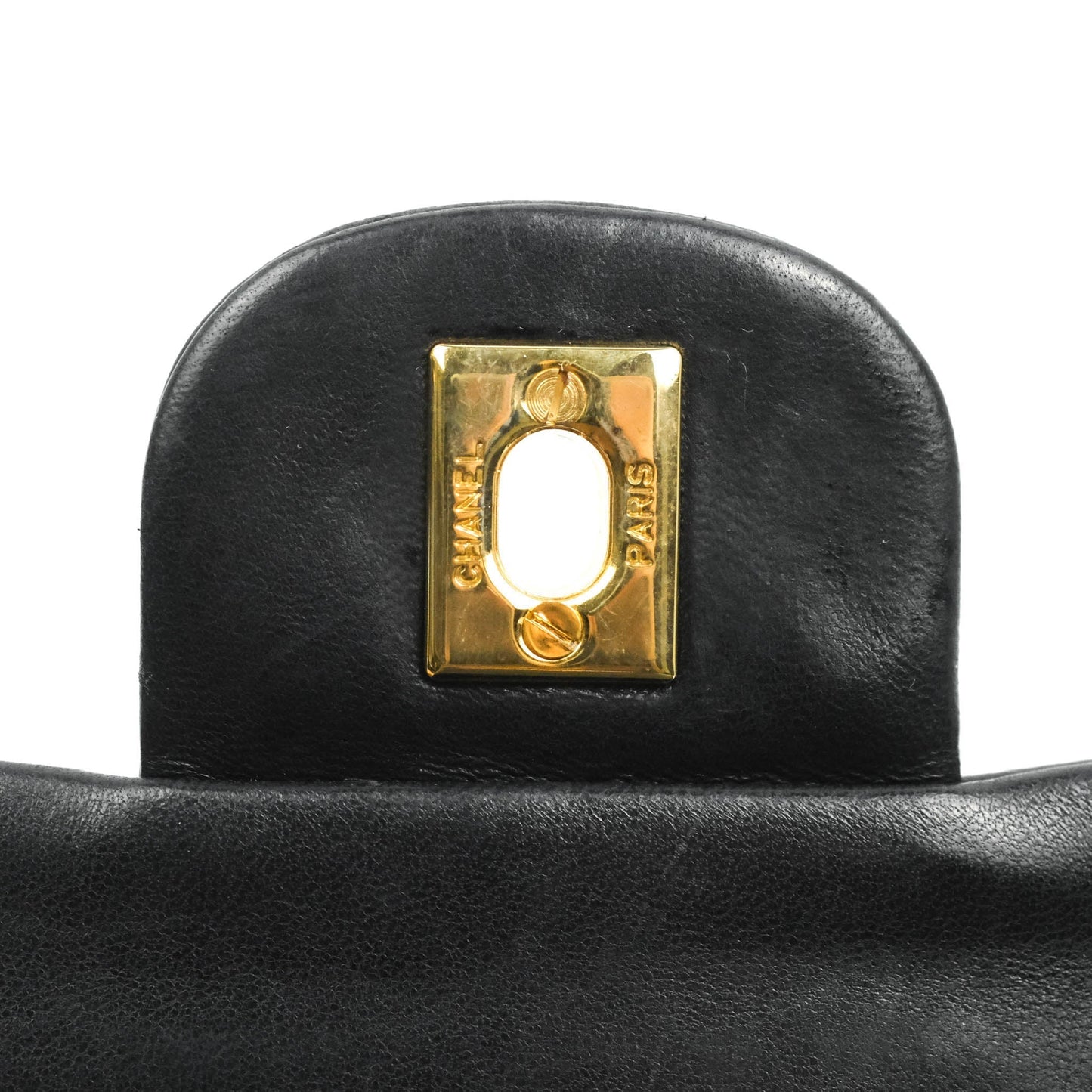 Chanel Classic Vintage Small S/M Flap Black Lambskin 24K Gold Hardware