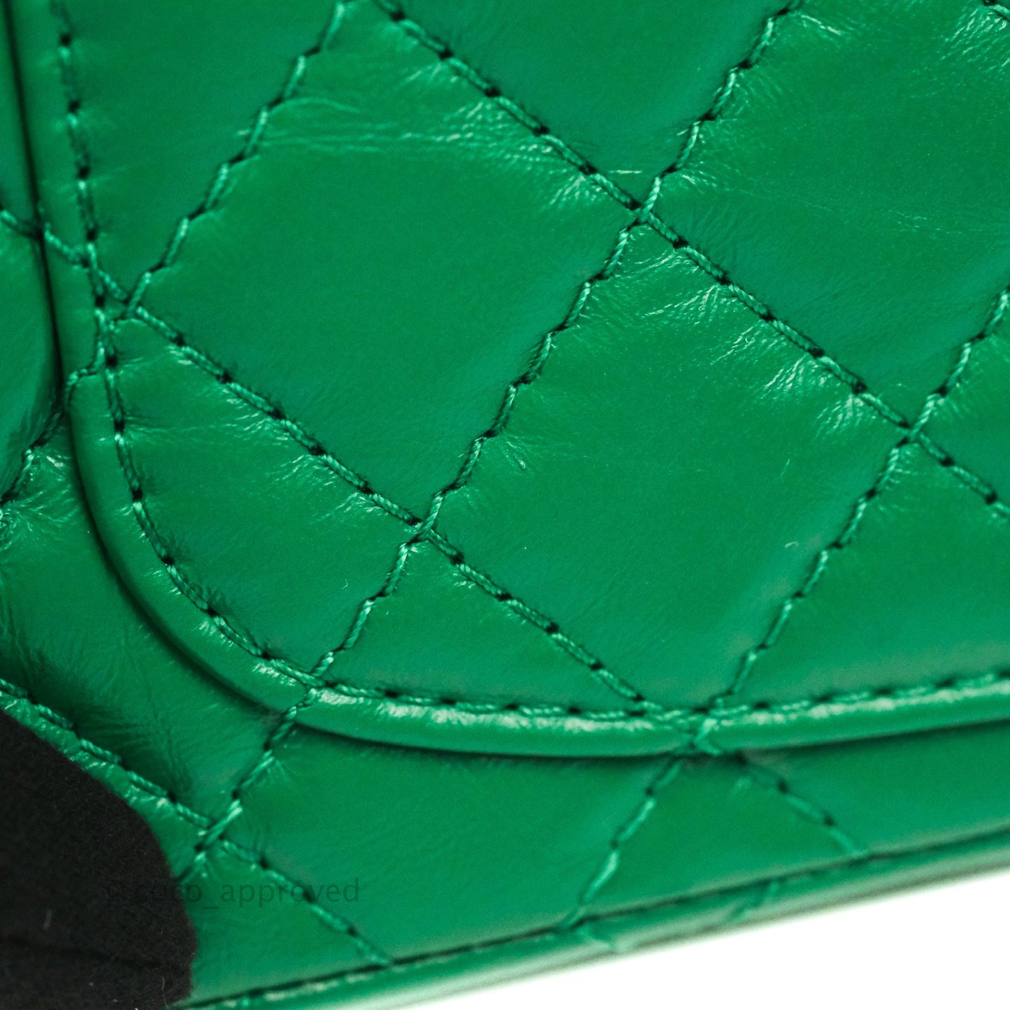 Chanel Mini Reissue 224 Green Aged Calfskin Aged Gold Hardware
