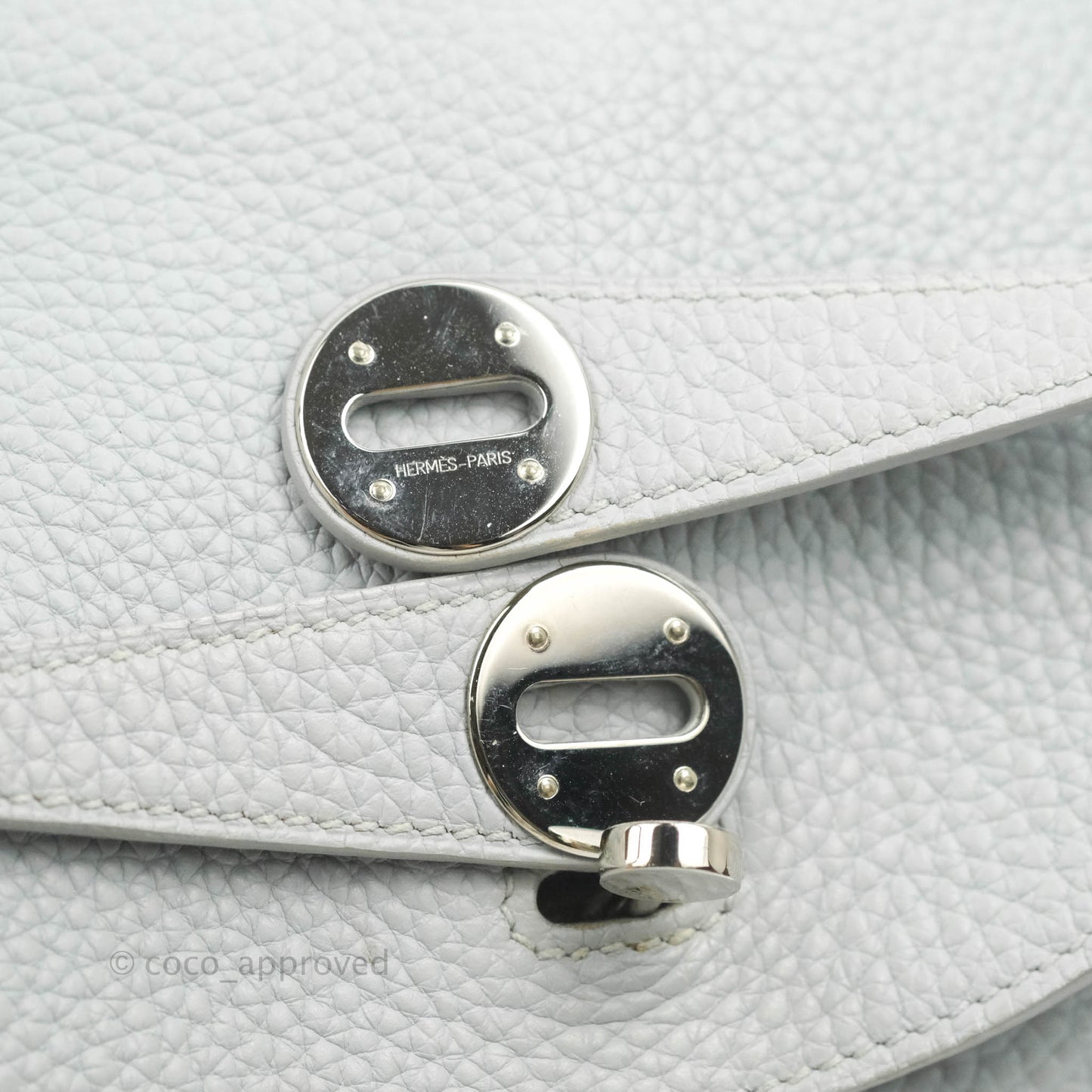 Hermès Lindy 26 Blue Glacier 8U Taurillon Clemence Palladium Hardware