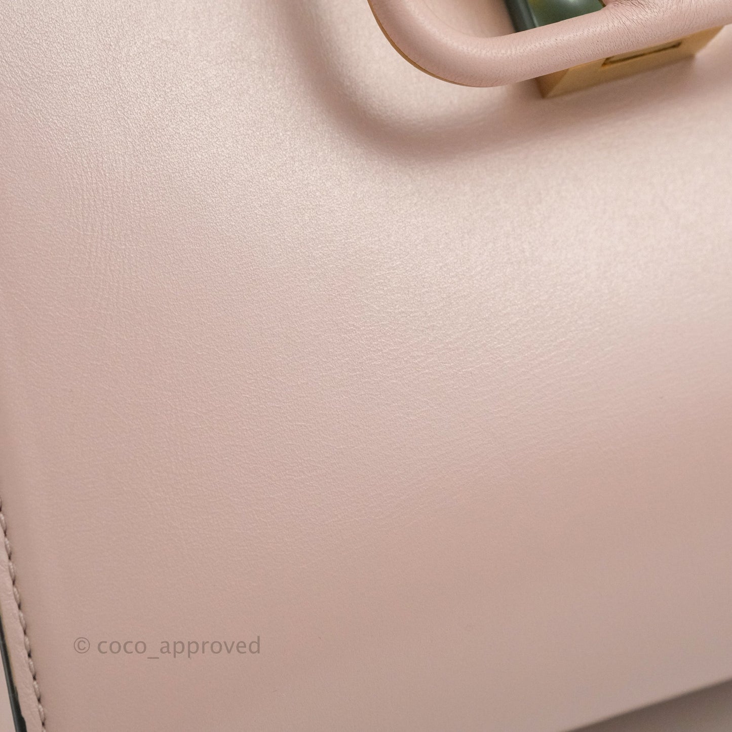 Valentino Garavani Small Vsling Grainy Calfskin Bag Light Pink Aged Gold Hardware