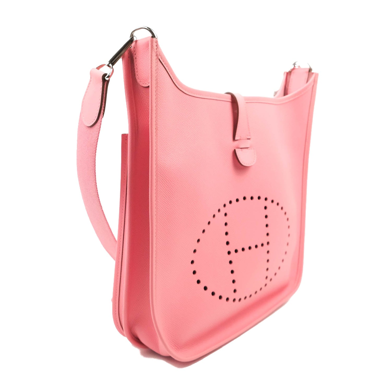 Hermes Evelyne Poche III 29 Veau Epsom 10 Rose Confetti Palladium Hardware