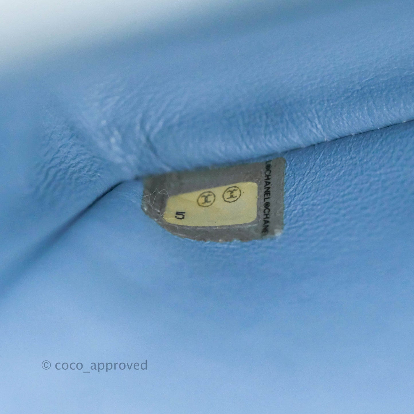 Chanel Jersey Quilted Medium Flap Light Blue Silver Hardware