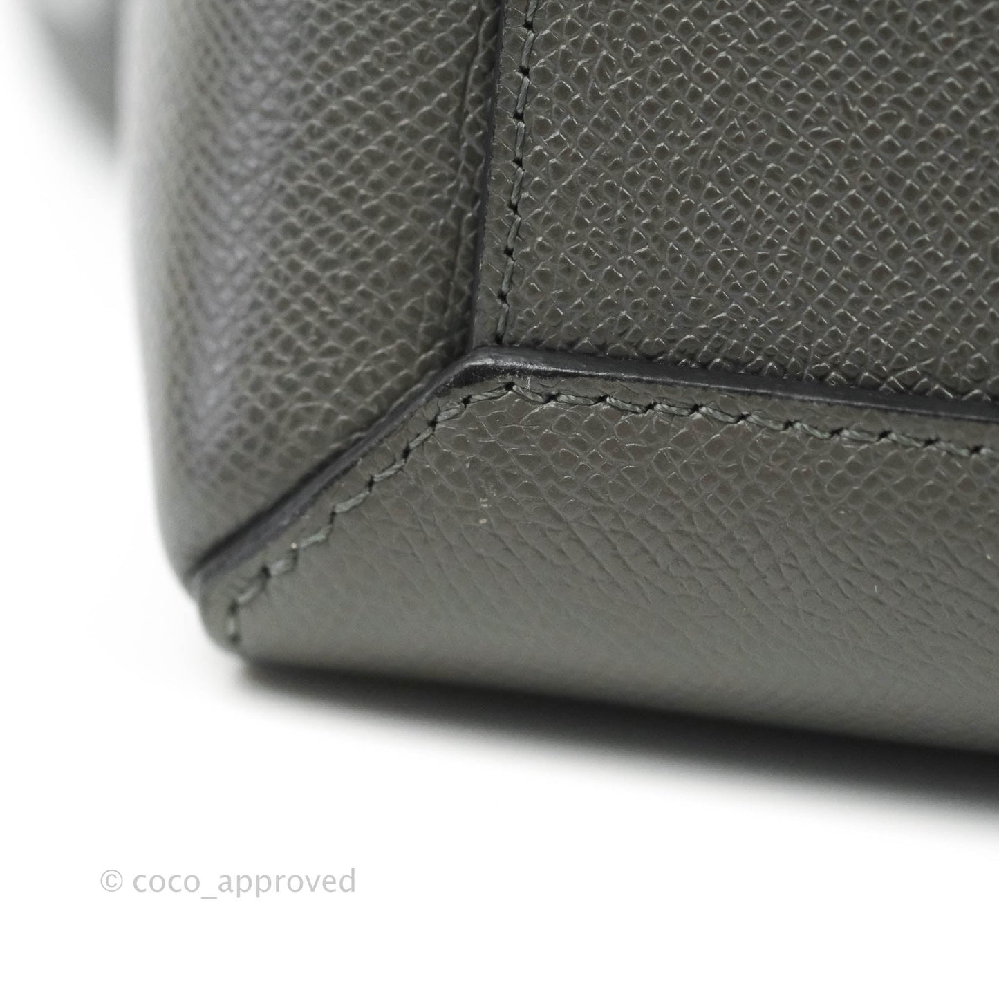Celine Nano Belt Bag Grey Grained Calfskin Gold Hardware
