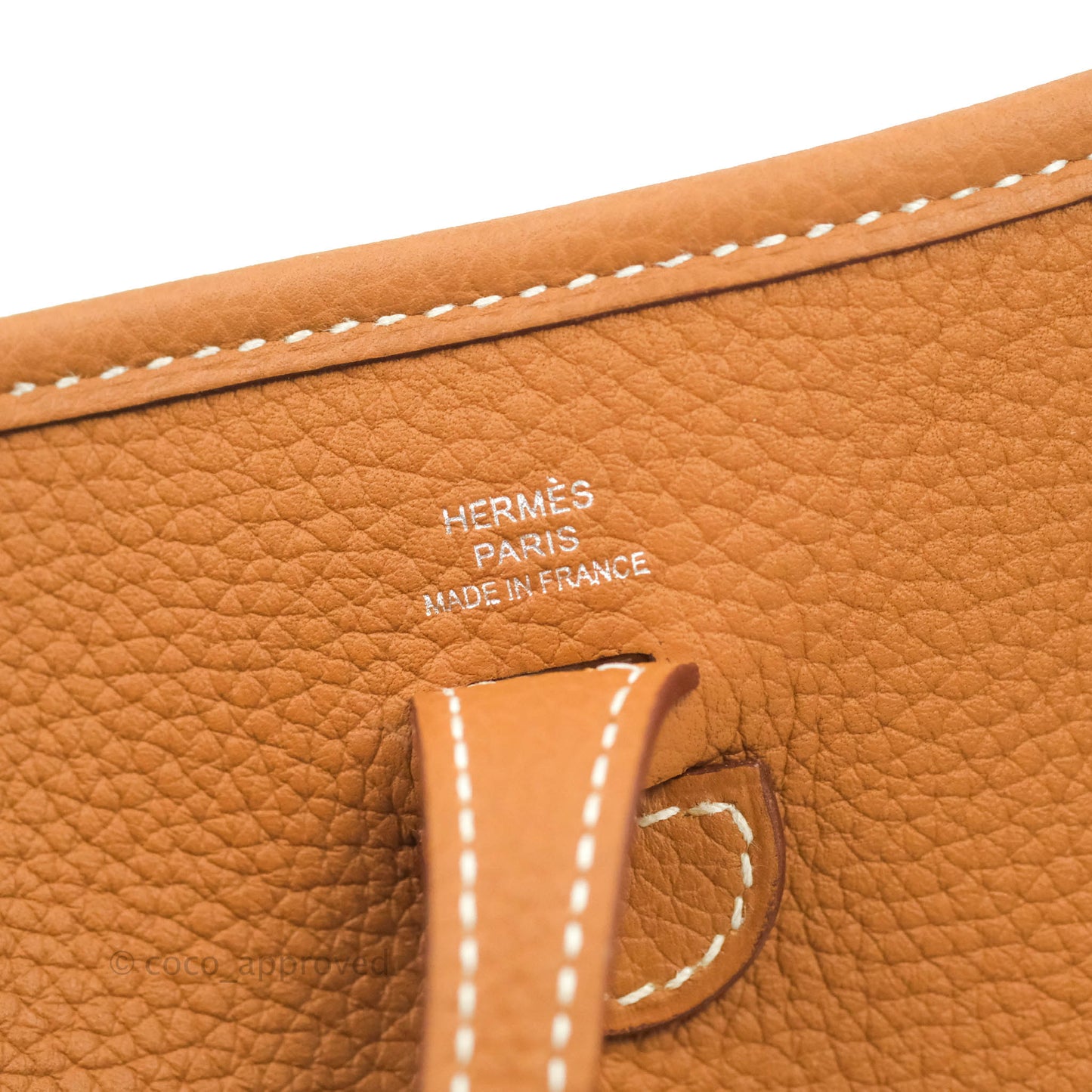 Hermès Mini Evelyne 16 Gold Clemence Palladium Hardware