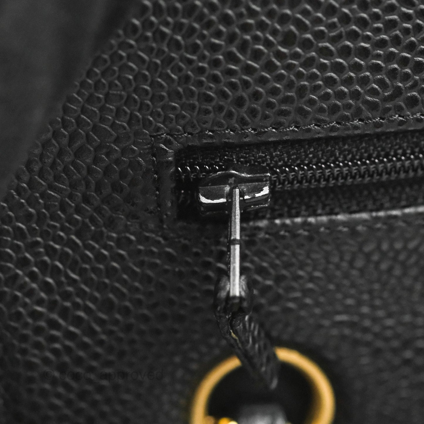 Chanel Small Classic Quilted Flap Black Caviar Gold Hardware
