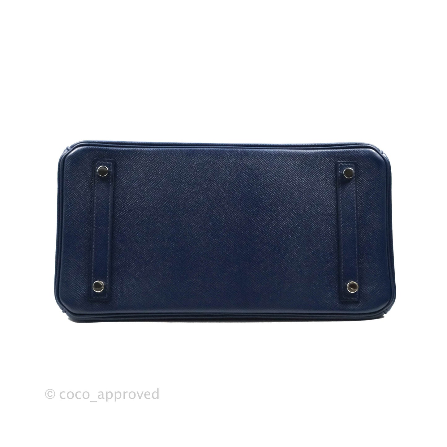 Hermès Birkin 30 Blue Sapphire Epsom Palladium Hardware