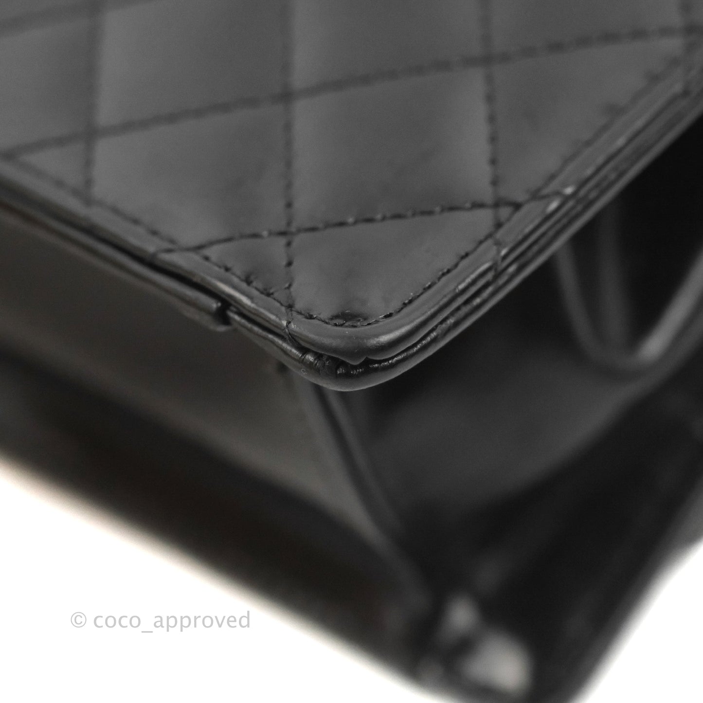 Chanel Mini Flap Clutch with Chain Black Gold Hardware