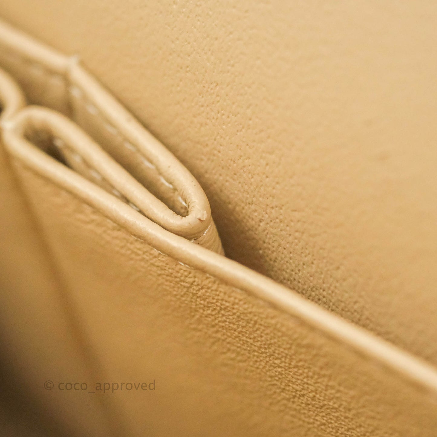 Chanel Classic M/L Medium Flap Quilted Beige Caviar Gold Hardware