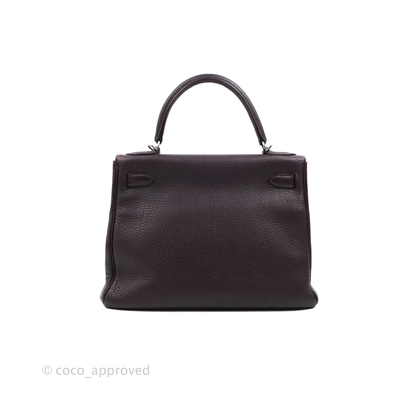 Hermès Retourne Kelly 28 Raisin TPM Palladium Hardware
