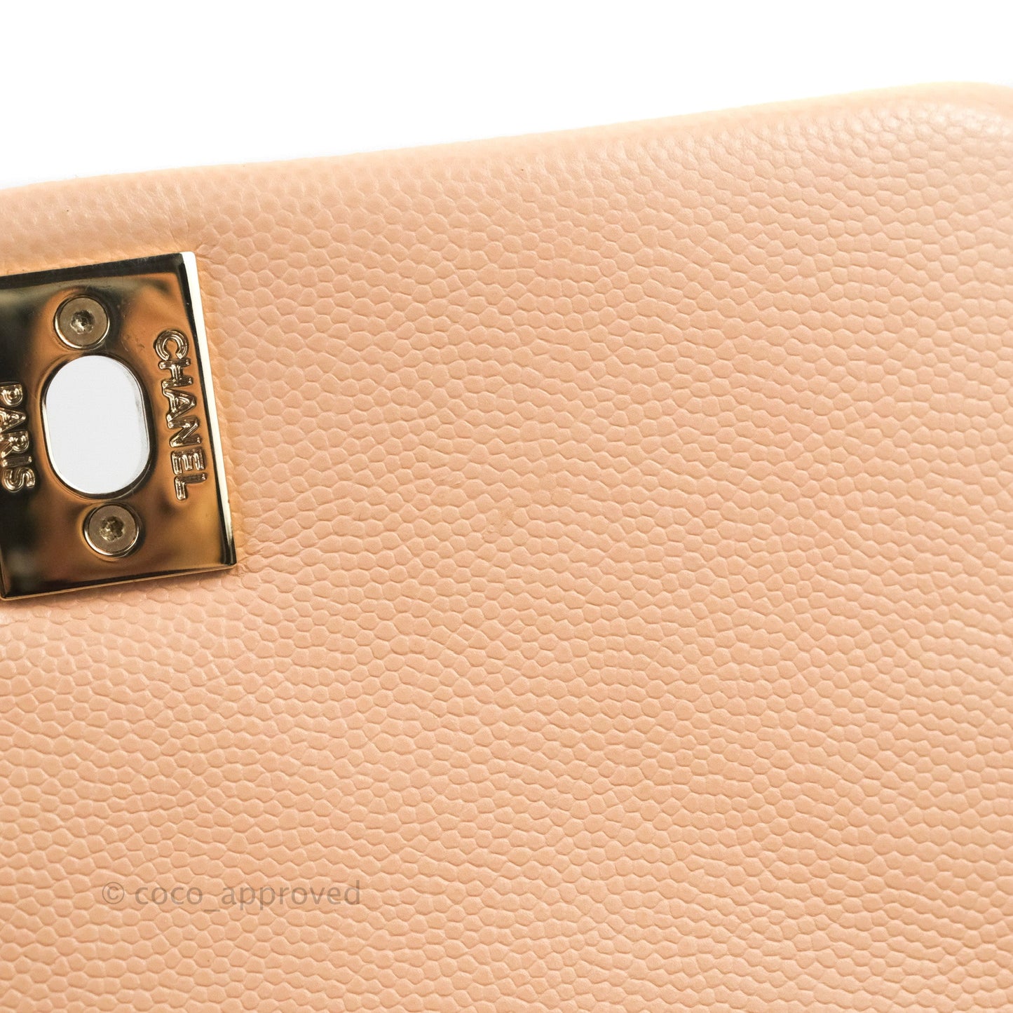 Chanel Mini Coco Handle Quilted Light Pink Caviar Gold Hardware