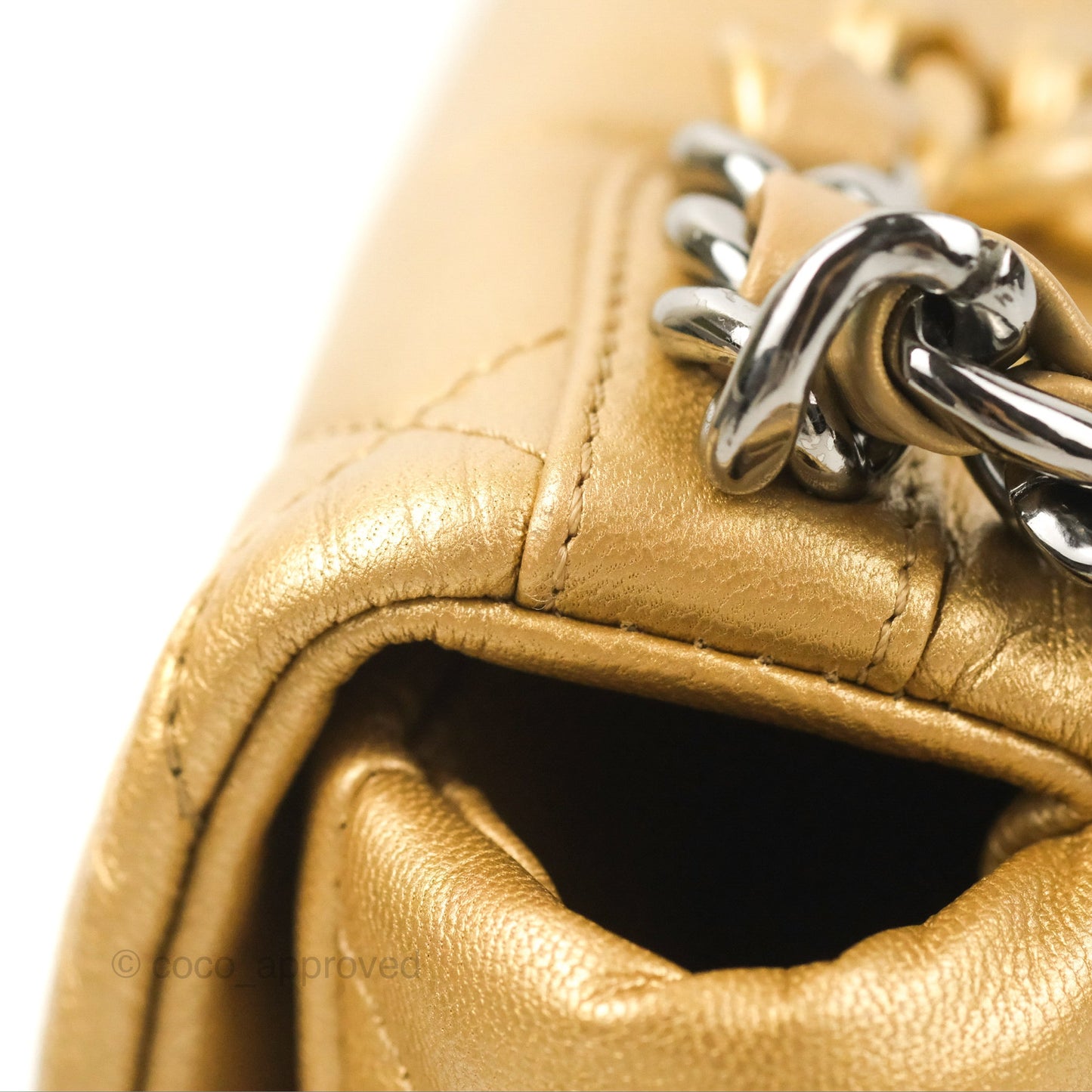 Chanel 19 Small Metallic Gold Lambskin Mixed Hardware