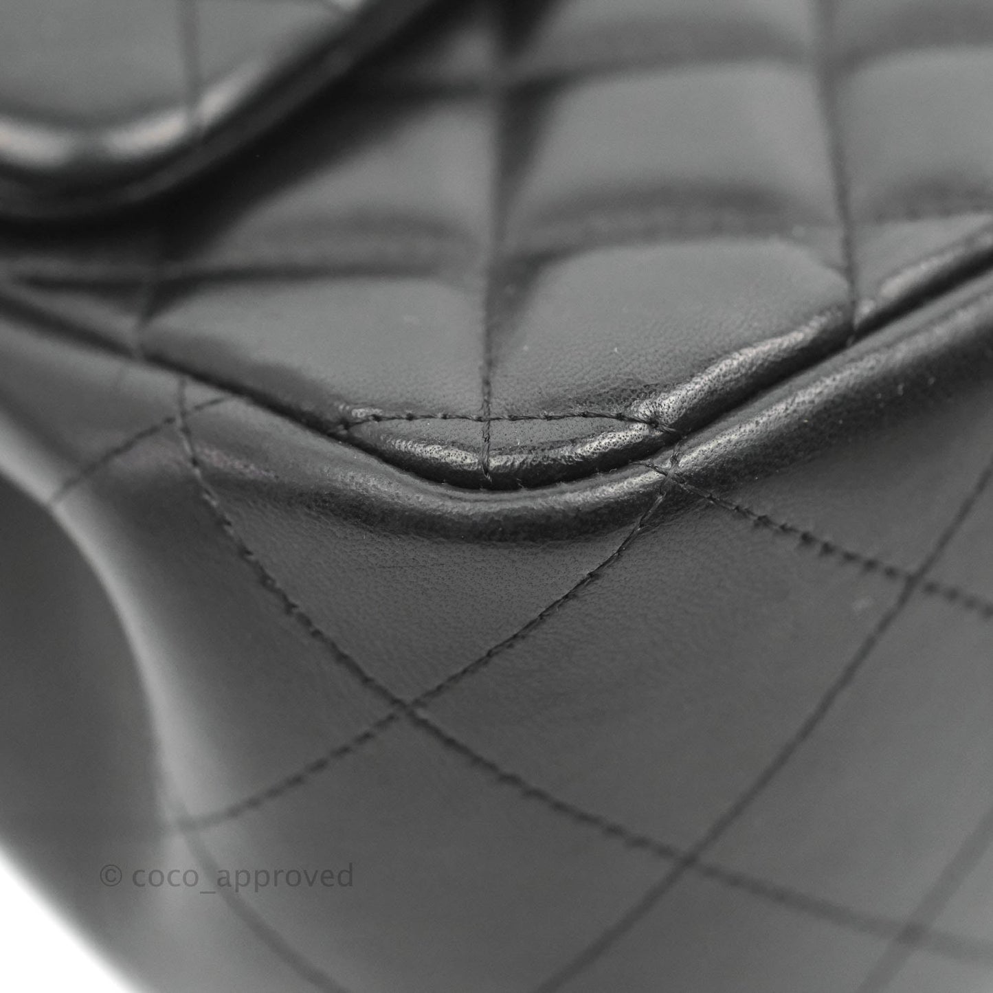 Chanel Jumbo Double Flap Black Lambskin Silver Hardware⁣⁣