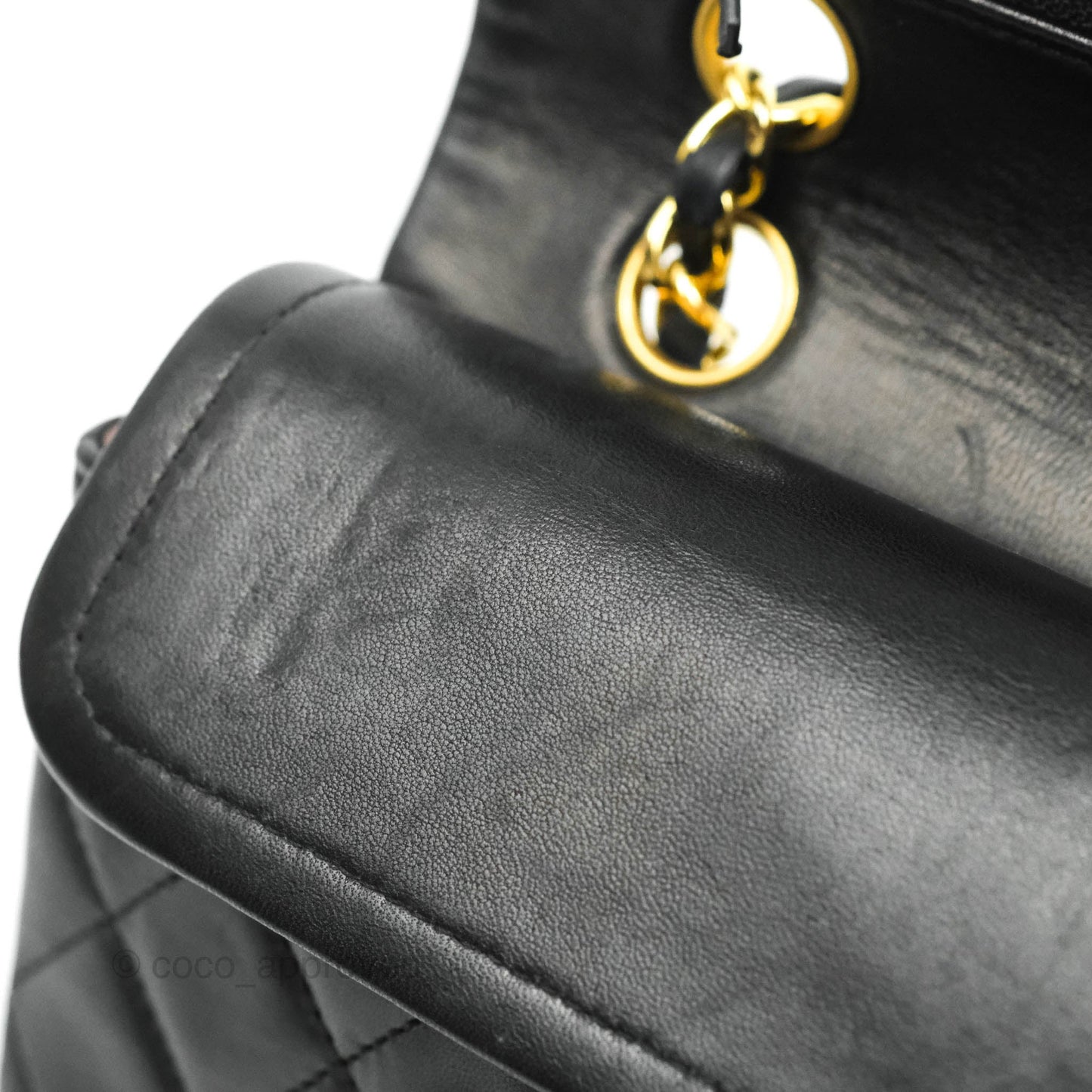 Chanel Classic Vintage Small S/M Flap Black Lambskin 24K Gold Hardware