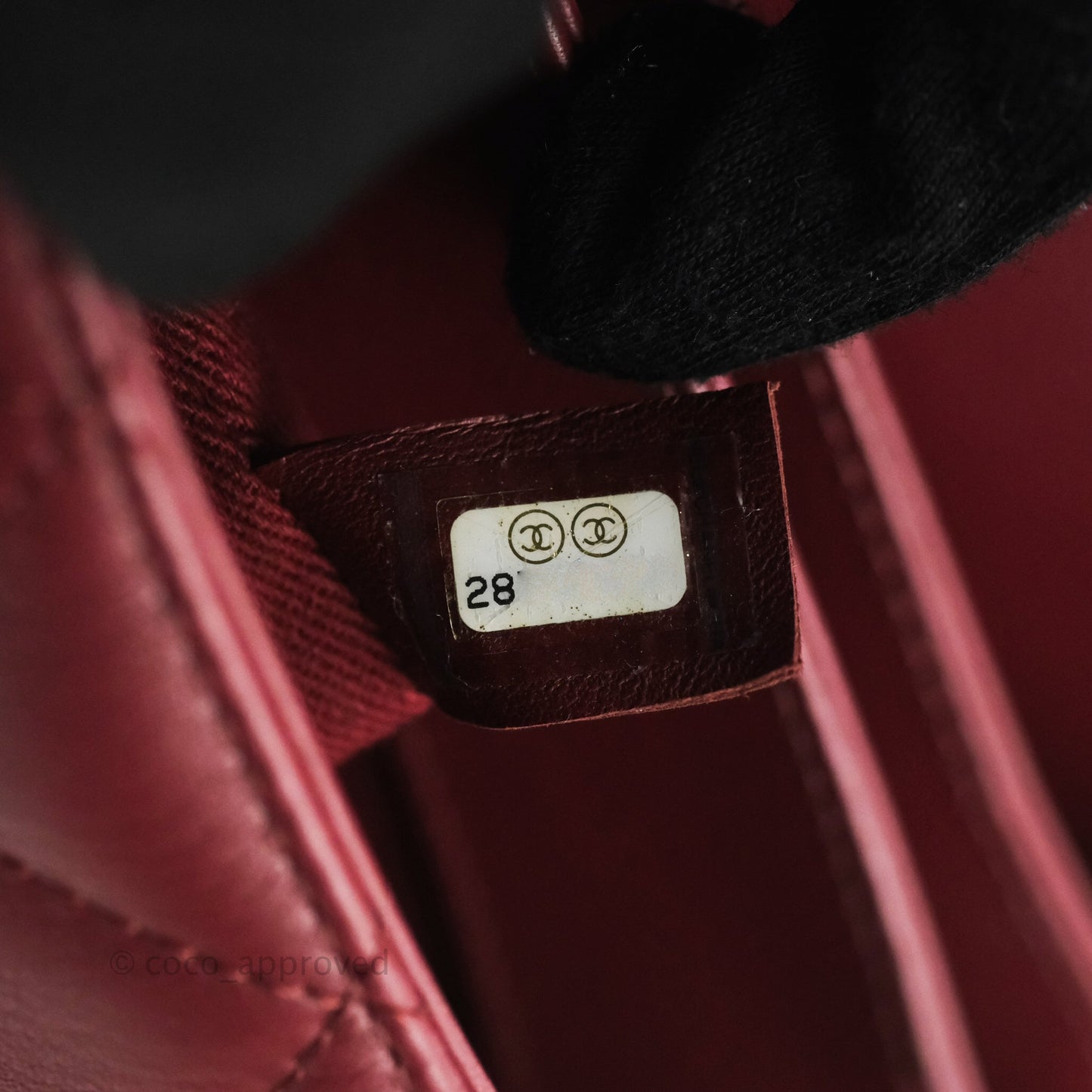 Chanel Flap Bag Dark Red Calfskin Aged Gold Hardware
