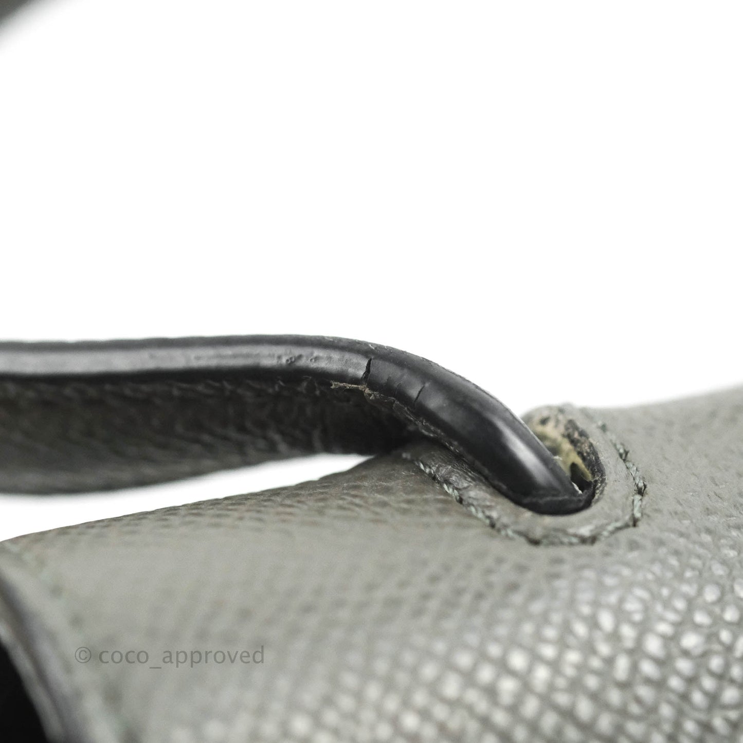 Celine Nano Belt Bag Grey Grained Calfskin Gold Hardware