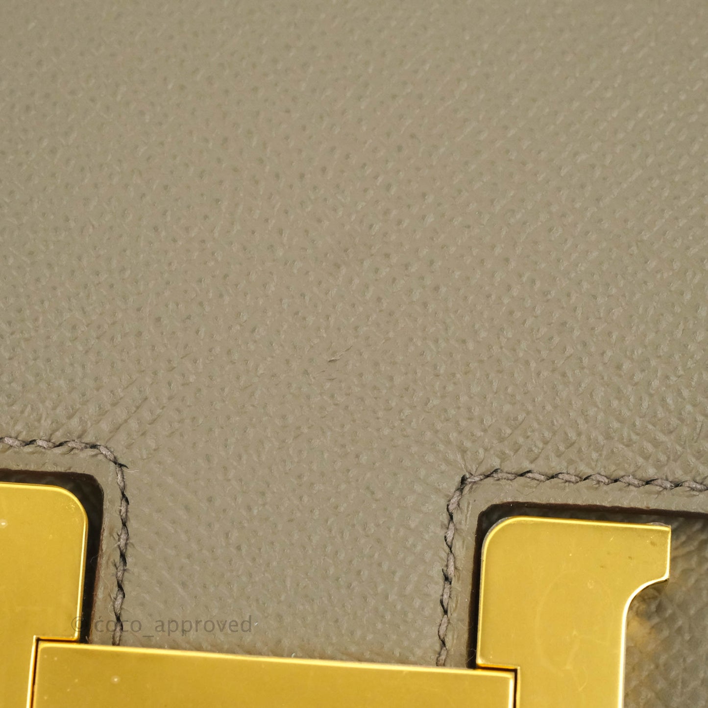Hermès Constance Mini 18cm Etaine Epsom Gold Hardware