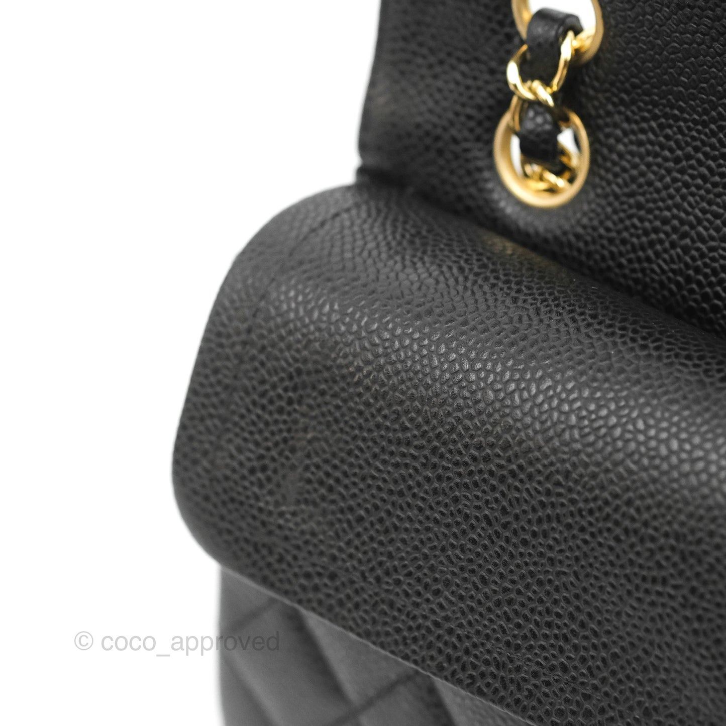 Chanel Small Classic Quilted Flap Black Caviar Gold Hardware
