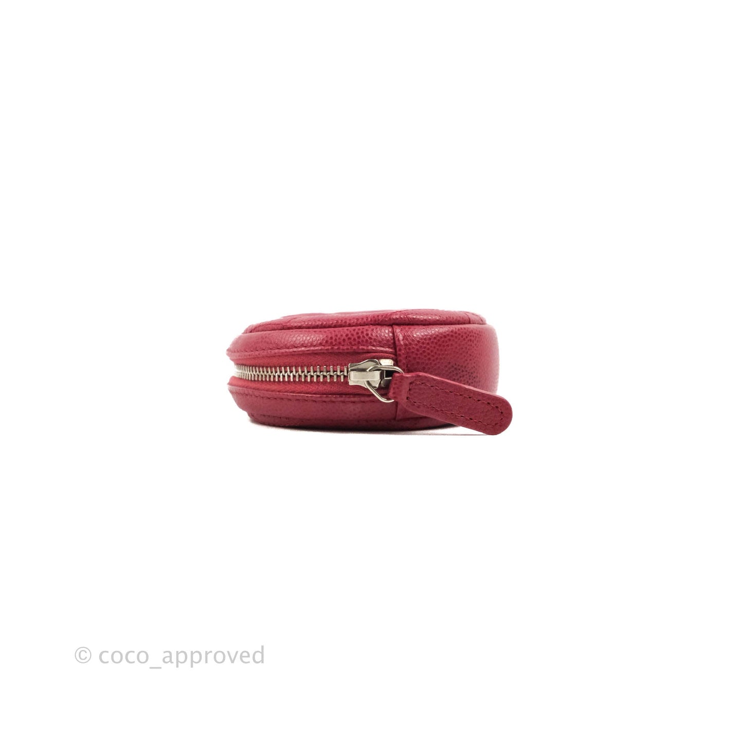 Chanel Red Round Coin Purse