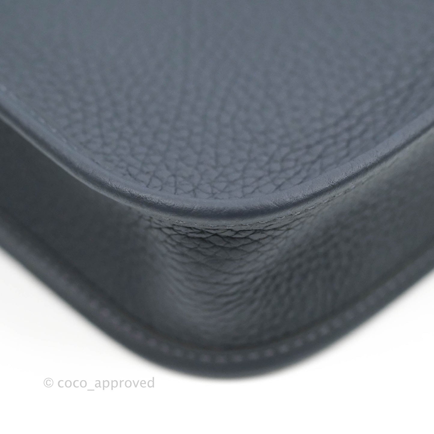 Hermès Clemence Mini Evelyne TPM Navy Palladium Hardware