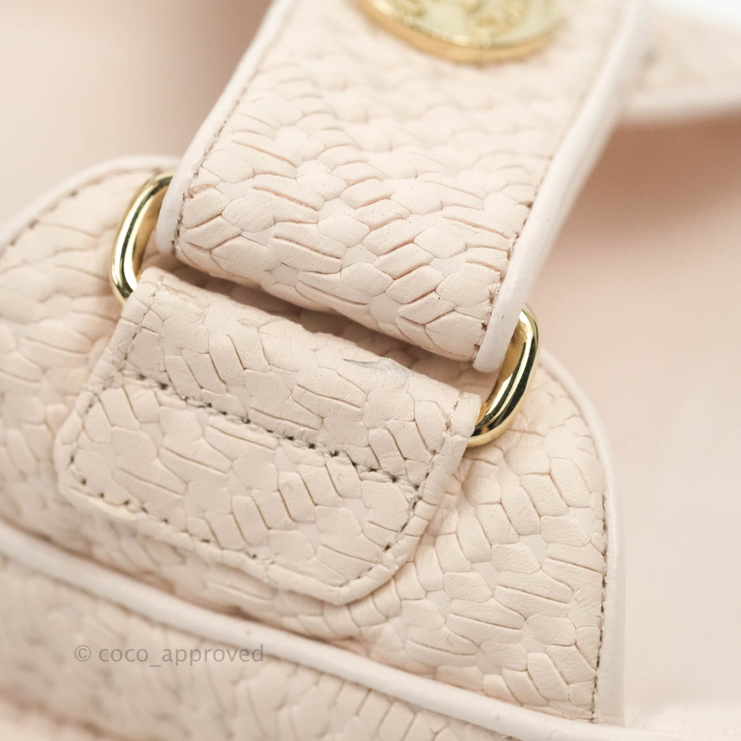 Chanel Dad Sandals Medallion Light Pink Size 37