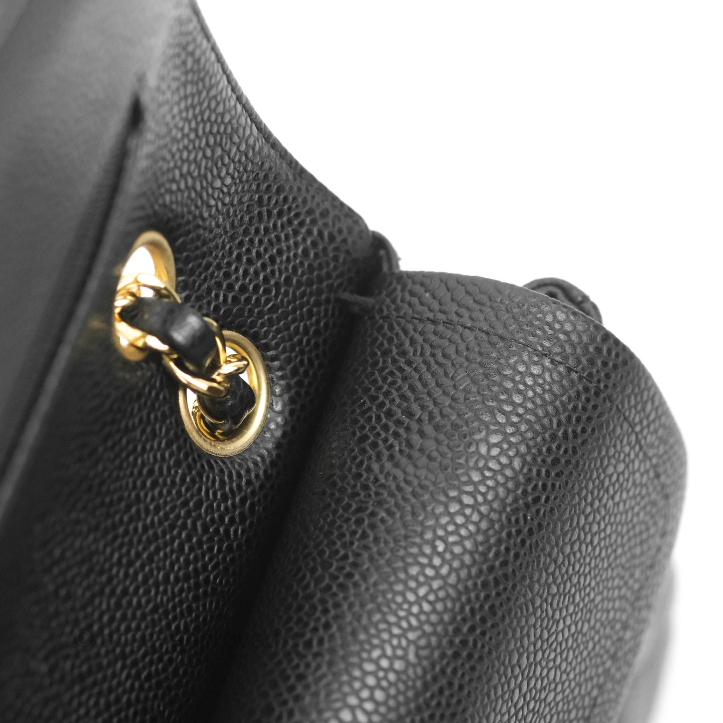 Chanel Small Classic Quilted Flap Black Caviar Gold Hardware