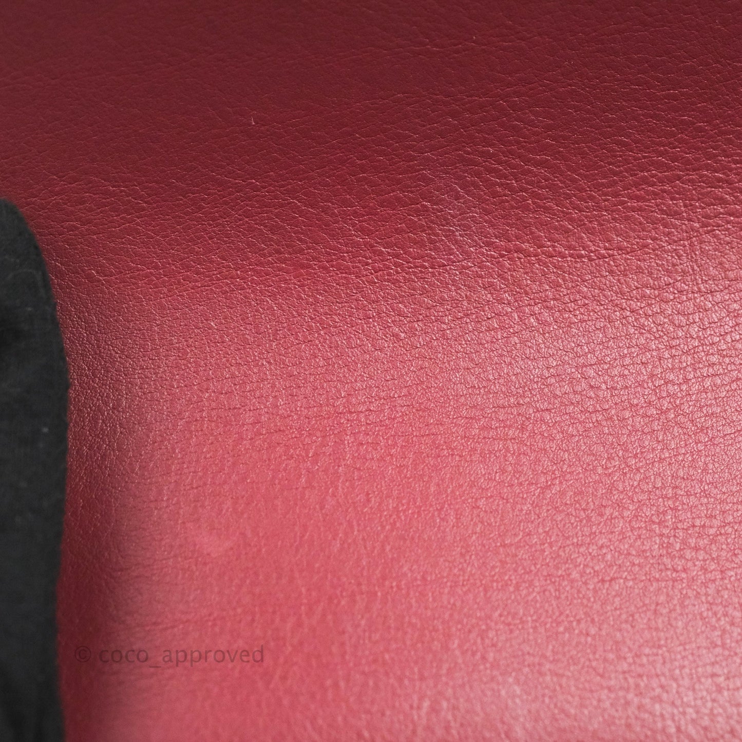 Chanel Flap Bag Dark Red Calfskin Aged Gold Hardware