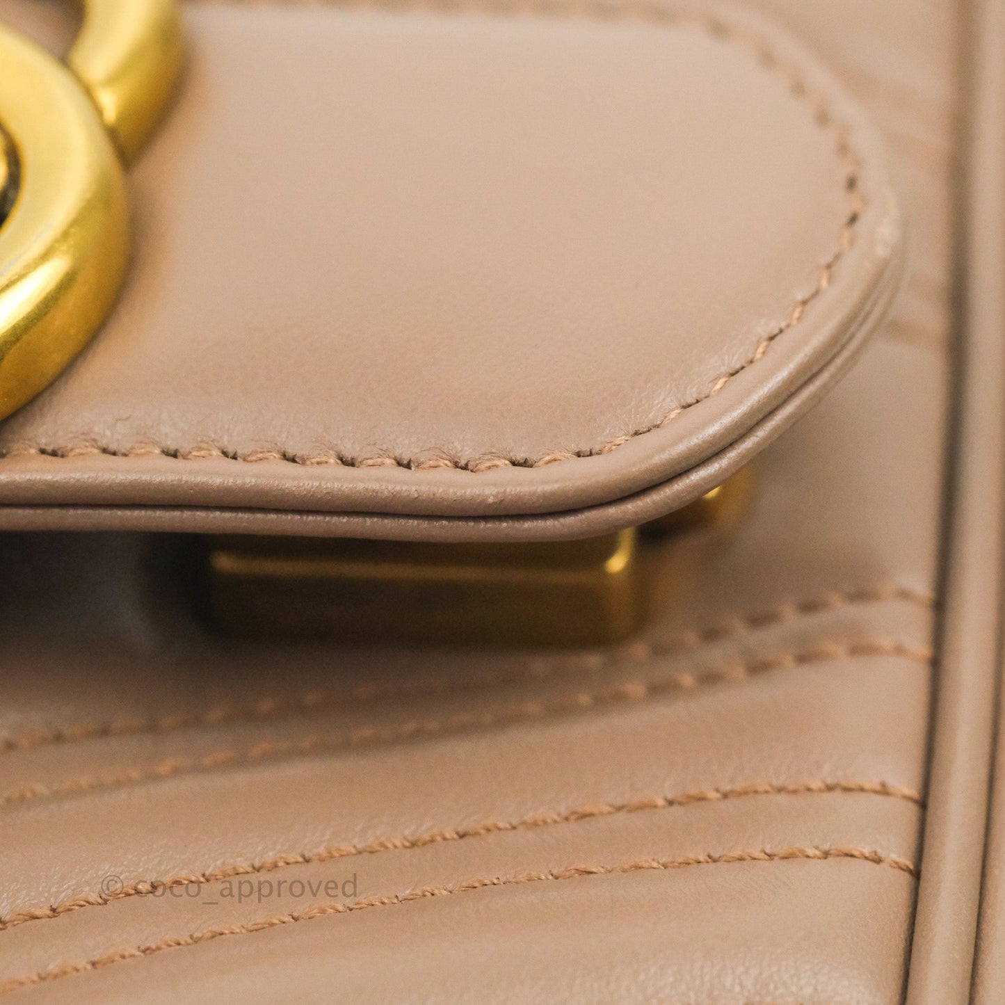 Gucci GG Marmont Matelassé Leather Small Bag Dusty Pink