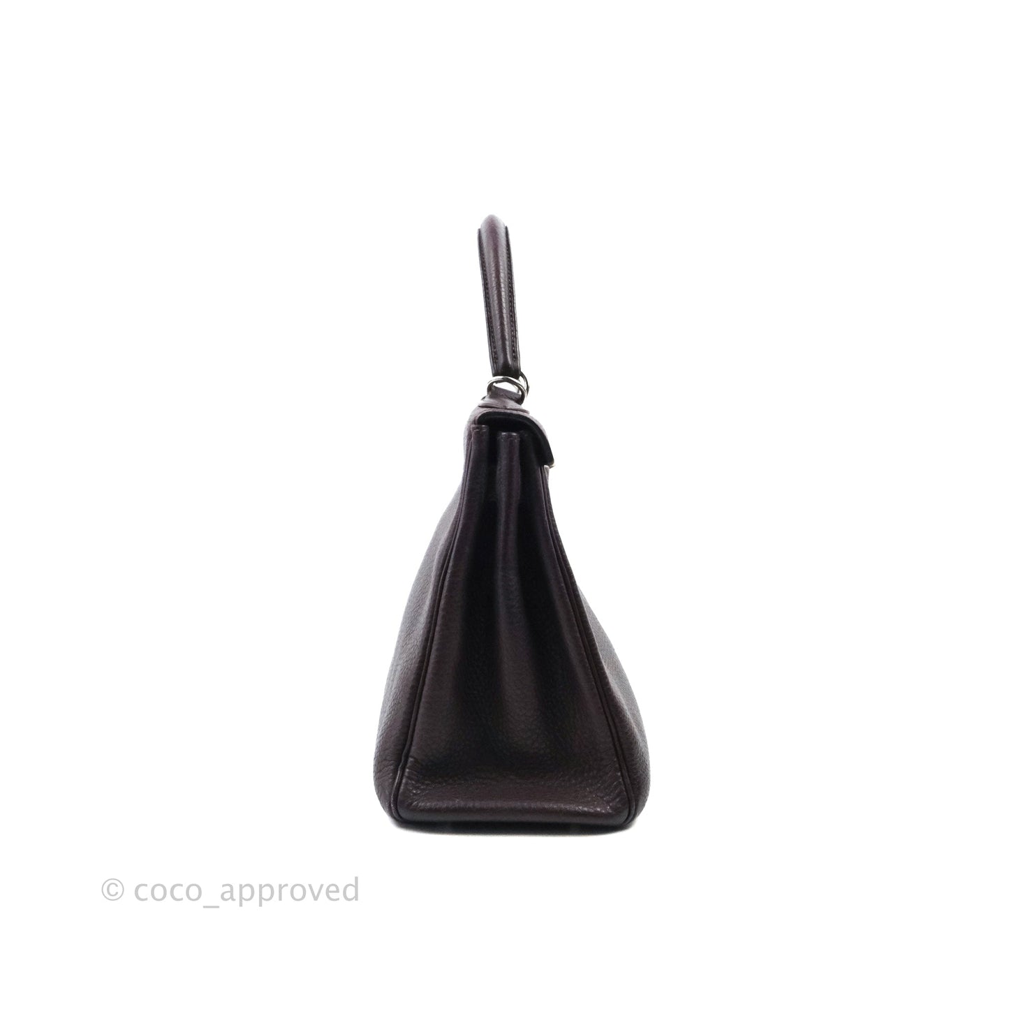 Hermès Retourne Kelly 28 Raisin TPM Palladium Hardware
