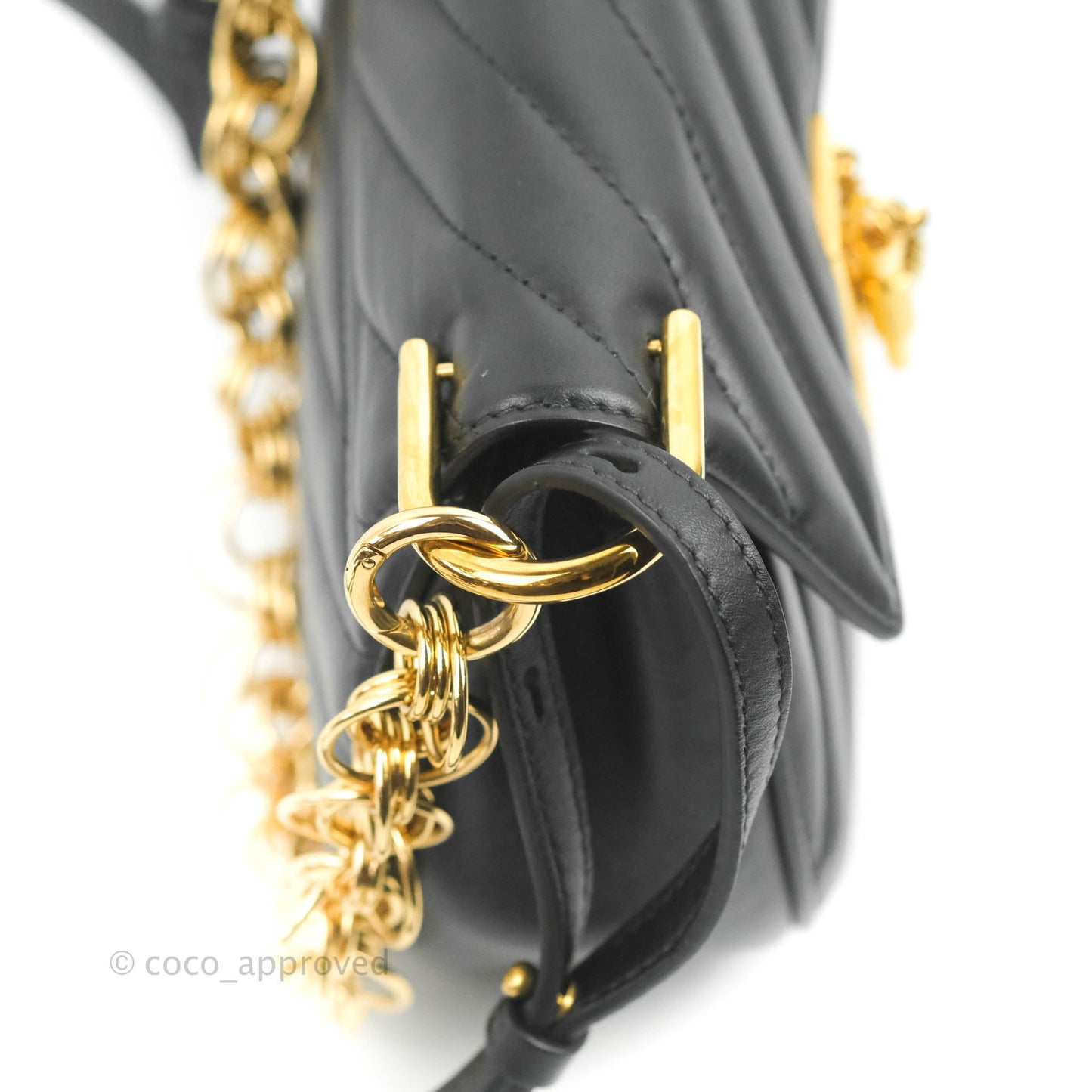 Chloe Quilted Mini Drew Bijou Crossbody Bag Black Smooth Calfskin Gold Hardware