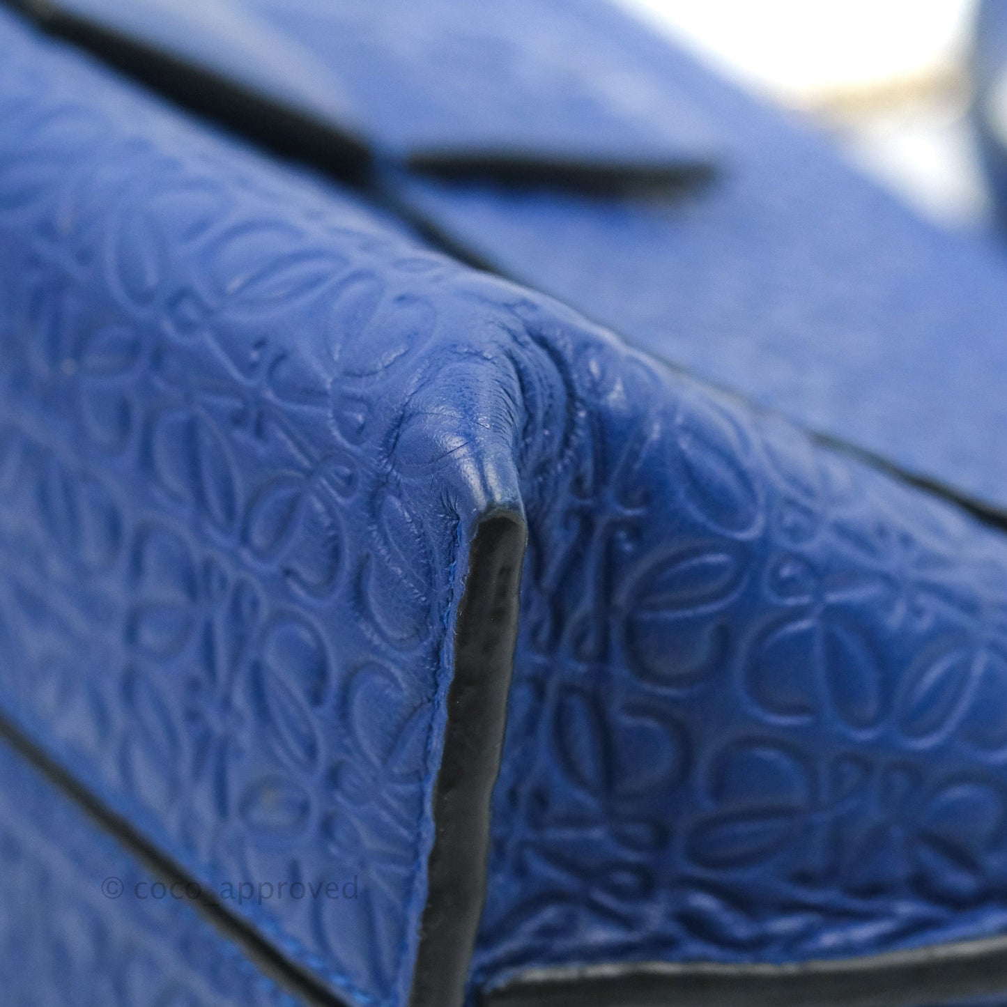 Loewe Avenue Chain Bag Anagram Blue
