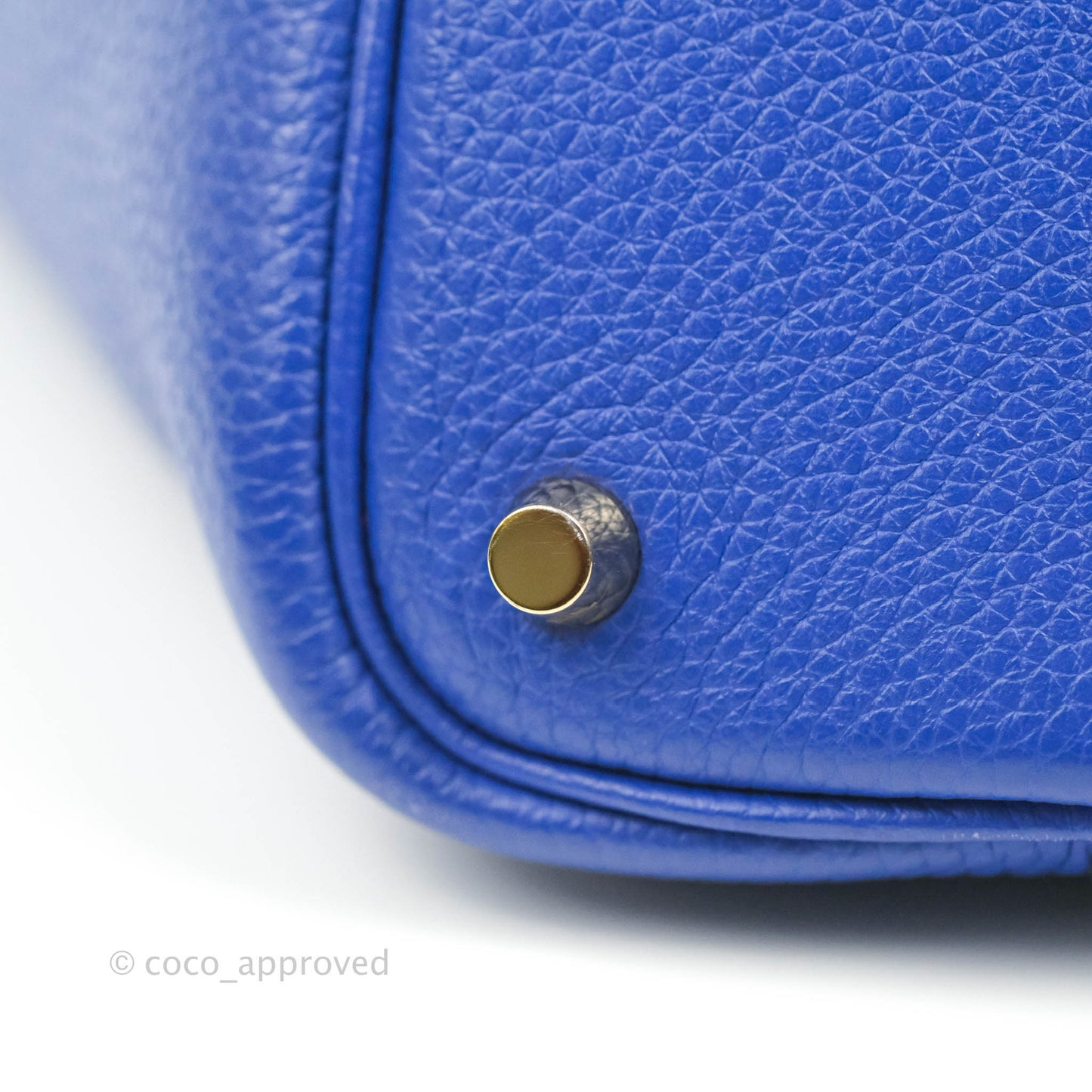 Hermès Picotin Lock 18 PM Bleu Clemence Gold Hardware
