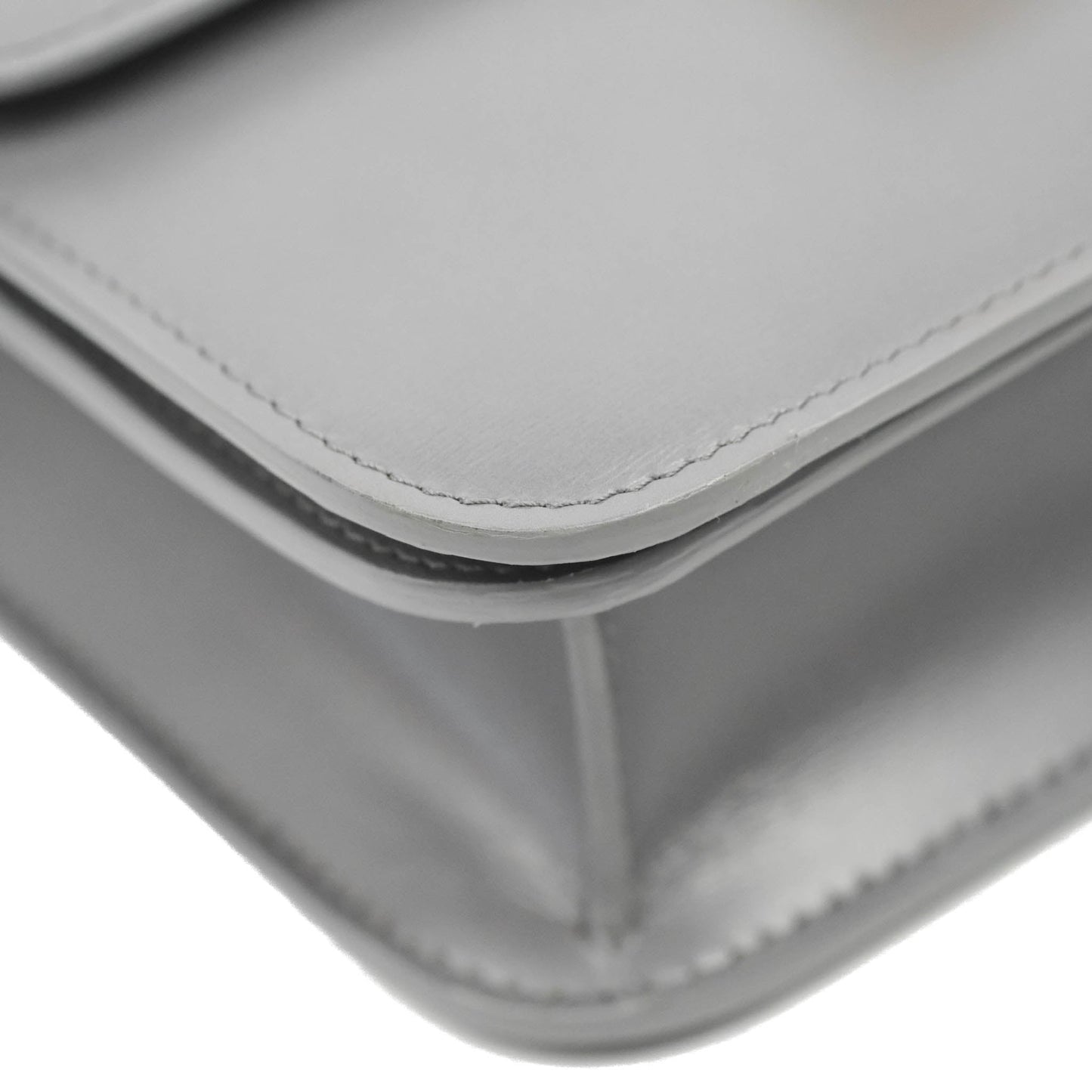 Celine Teen Classic Box Flap Light Grey Calfskin