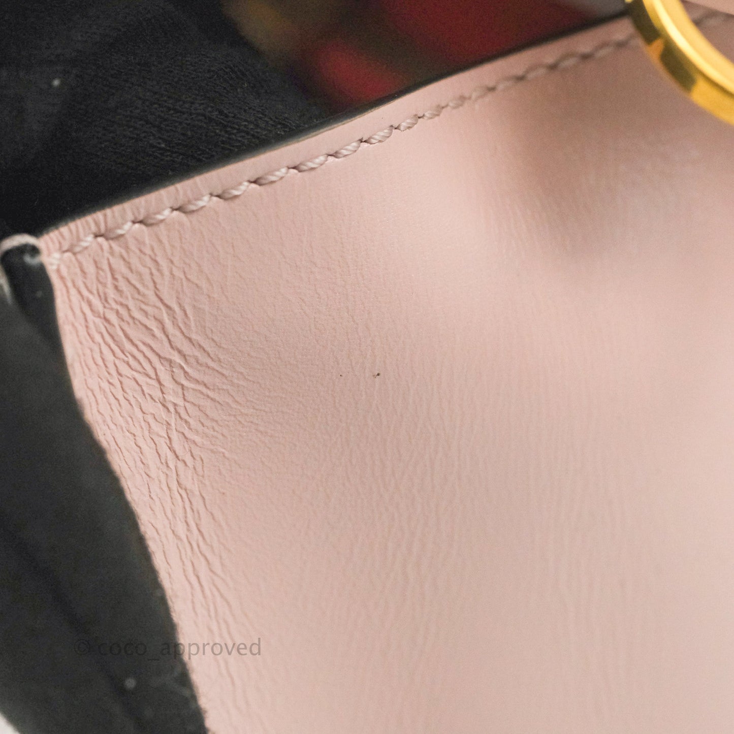 Valentino Garavani Small Vsling Grainy Calfskin Bag Light Pink Aged Gold Hardware